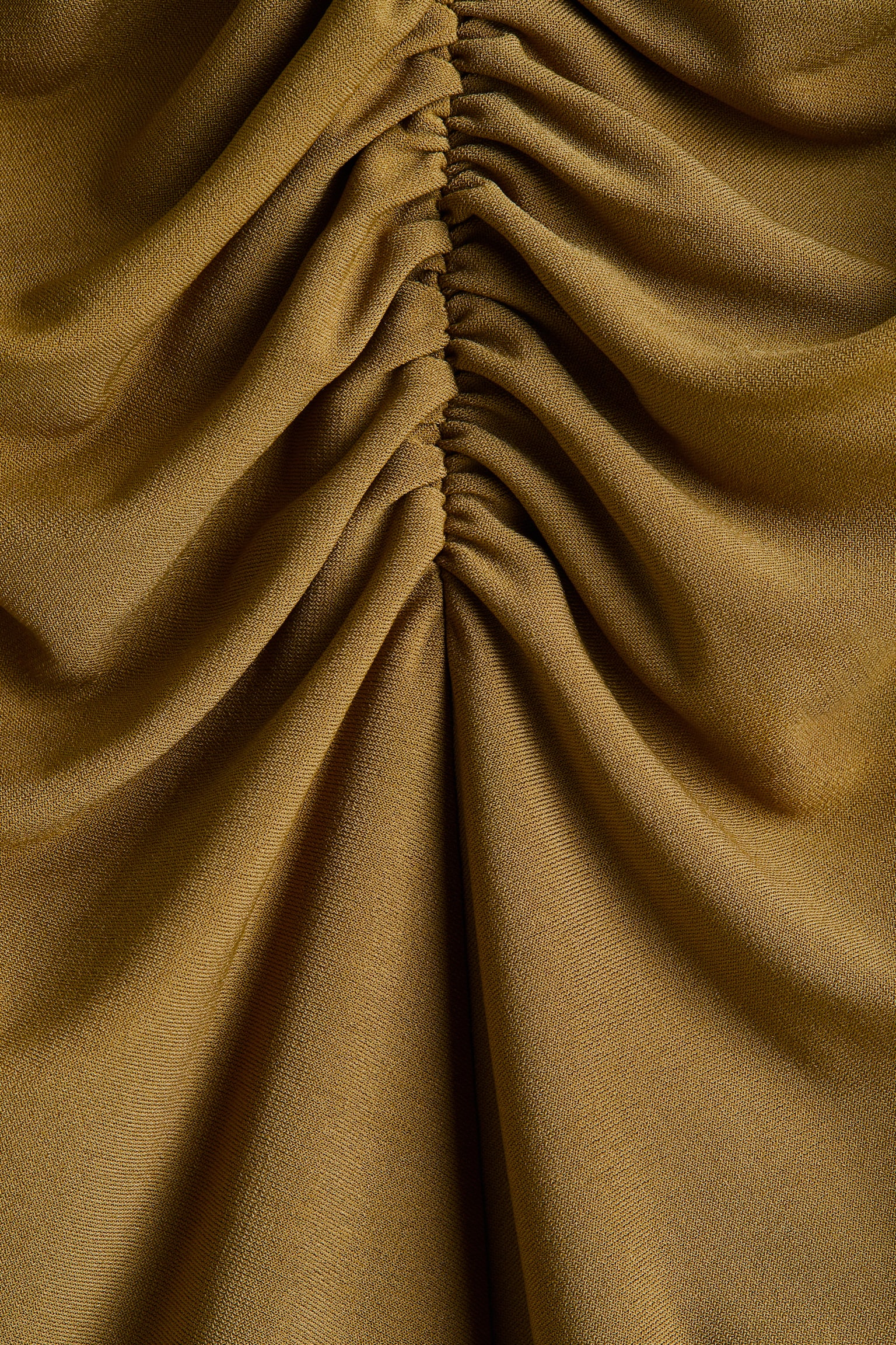 Женское платье H&M Draped Mini, цвет: Тёмный бежевый — фото 2