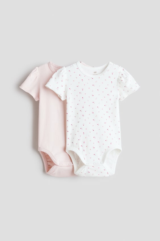 Боди Short-sleeved для детей, 2 шт. — H&M