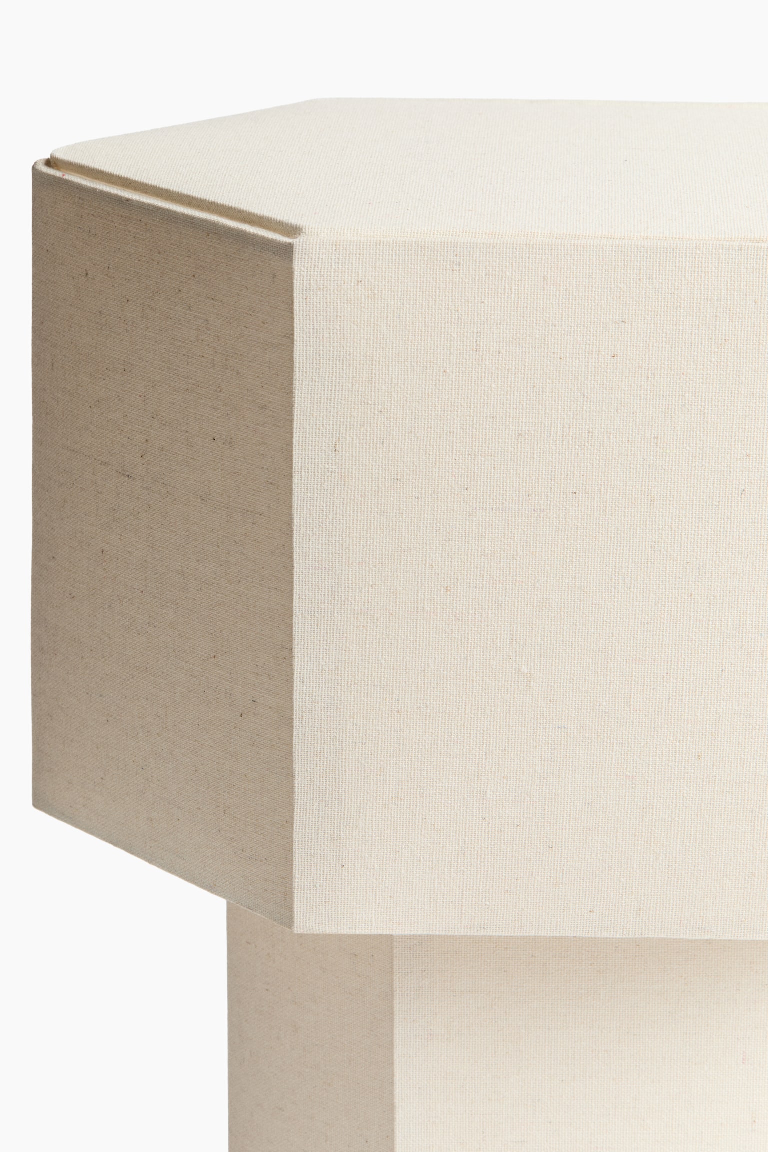 Grande lampe de table hexagonale - Beige clair/Jaune - 2