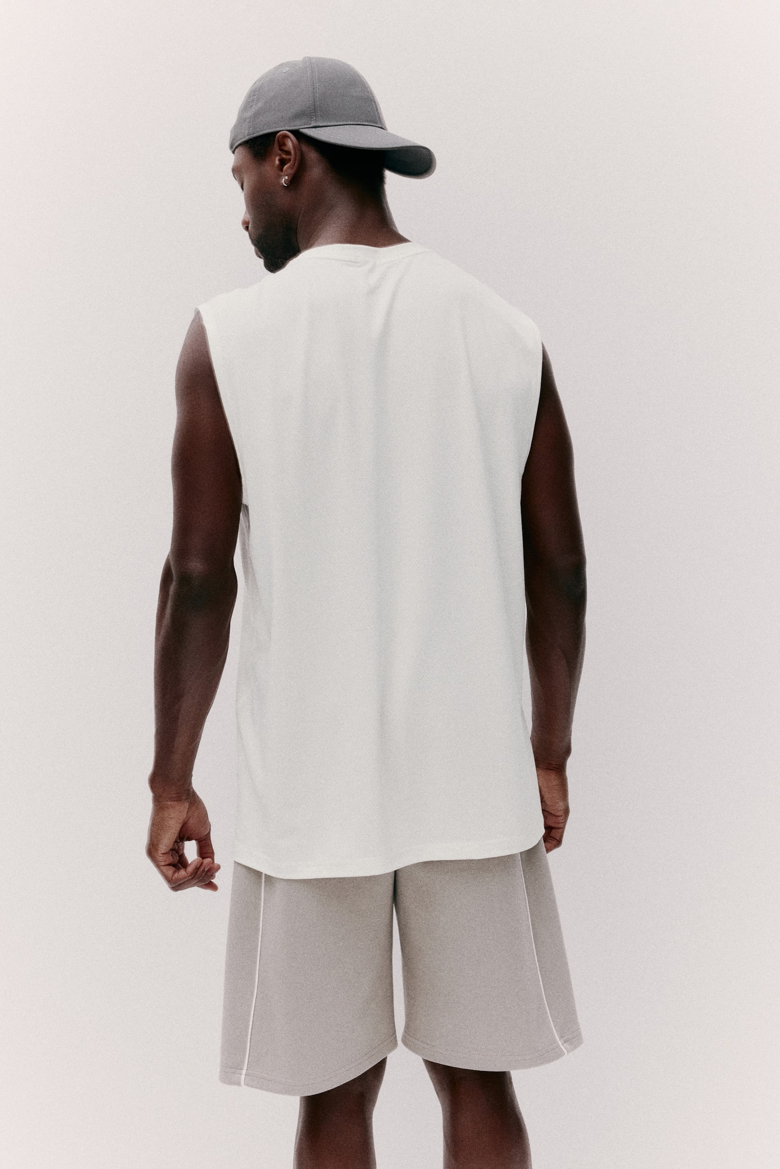 Regular Fit Sports vest top with DryMove™ - White - 4