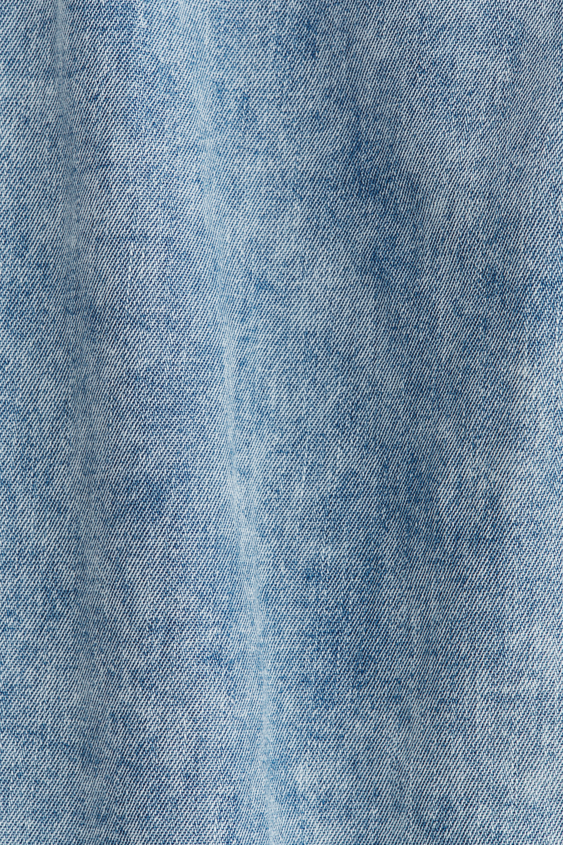 Wide-Leg Denim Joggers