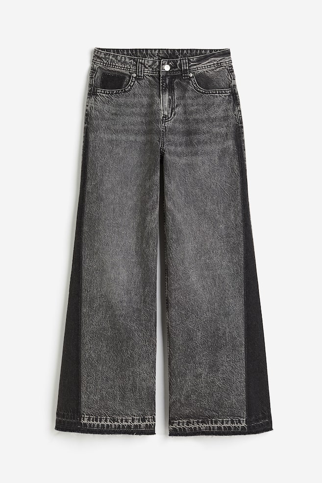 Baggy Regular Jeans - Denimgrau/Denimblau - 2