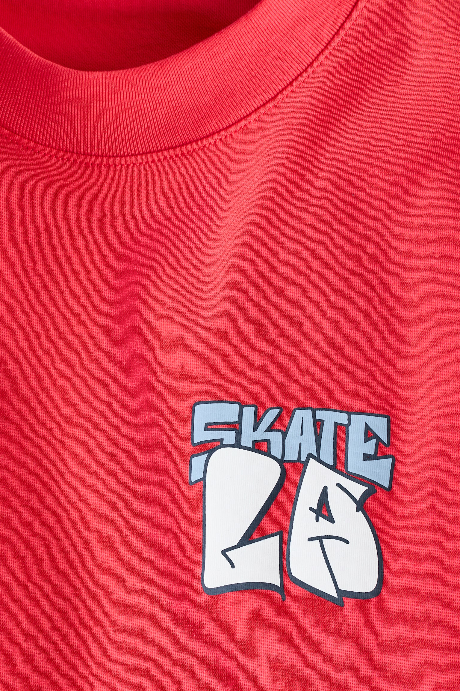 Luźny T-shirt z nadrukiem - Czerwony/Skate/Biały/Graffiti/Biały/Żółwie/Granatowy/Brooklyn/Jasnoniebieski/Tie-dye - 6