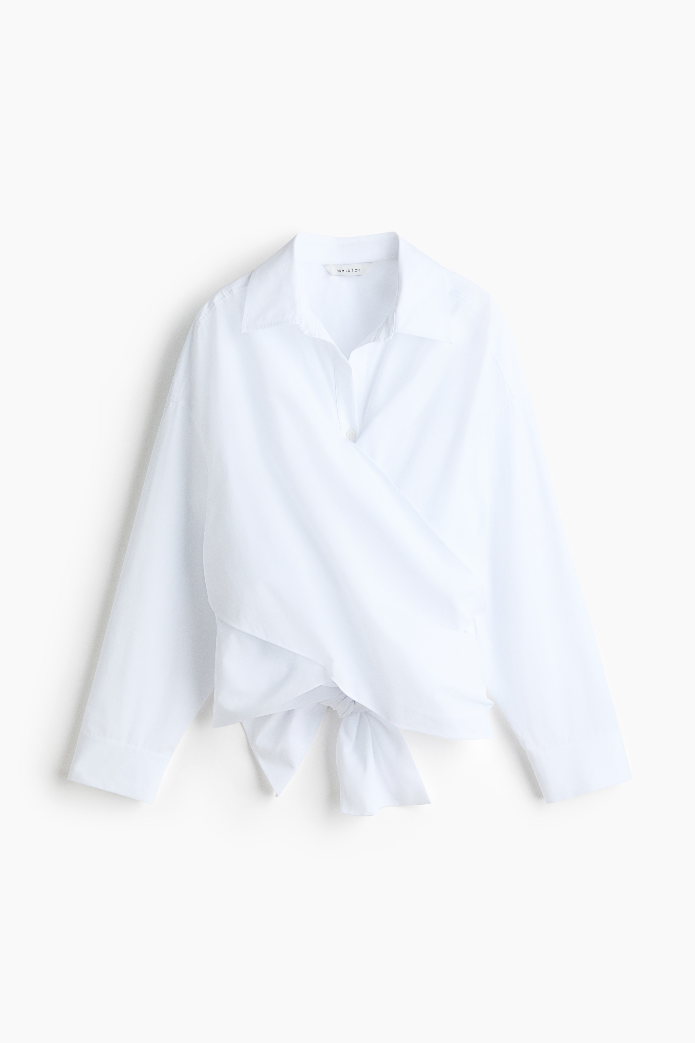 Blouse met strikbandjes - Wit