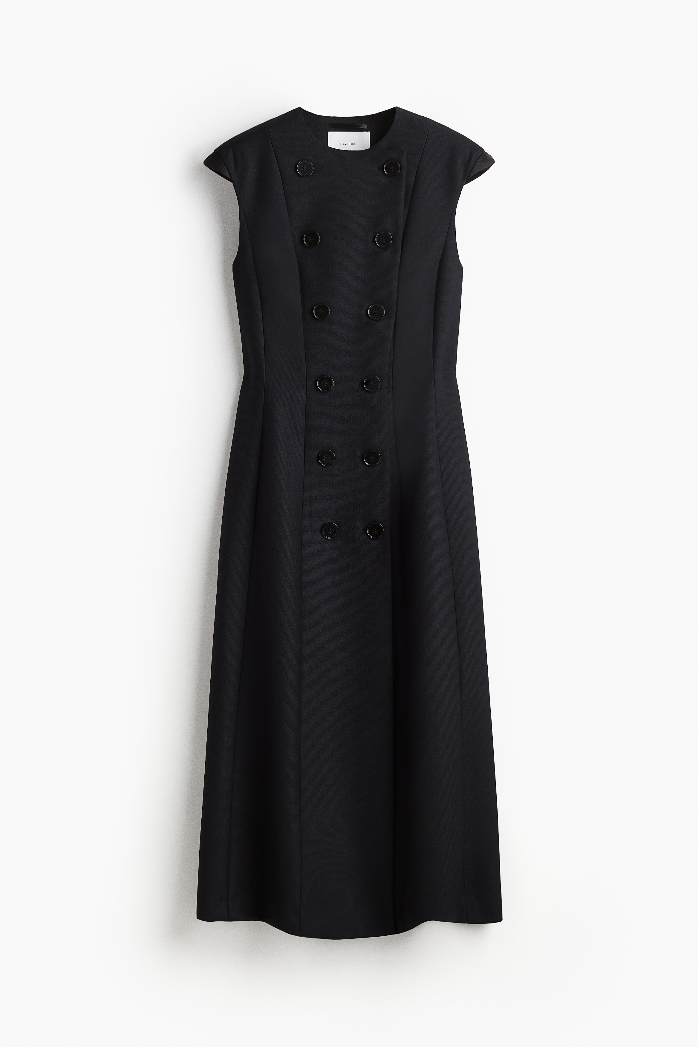 Wool-blend blazer dress - Black