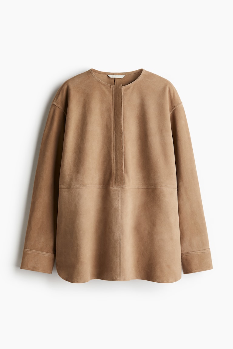 Bluza na navlačenje od antilop kože