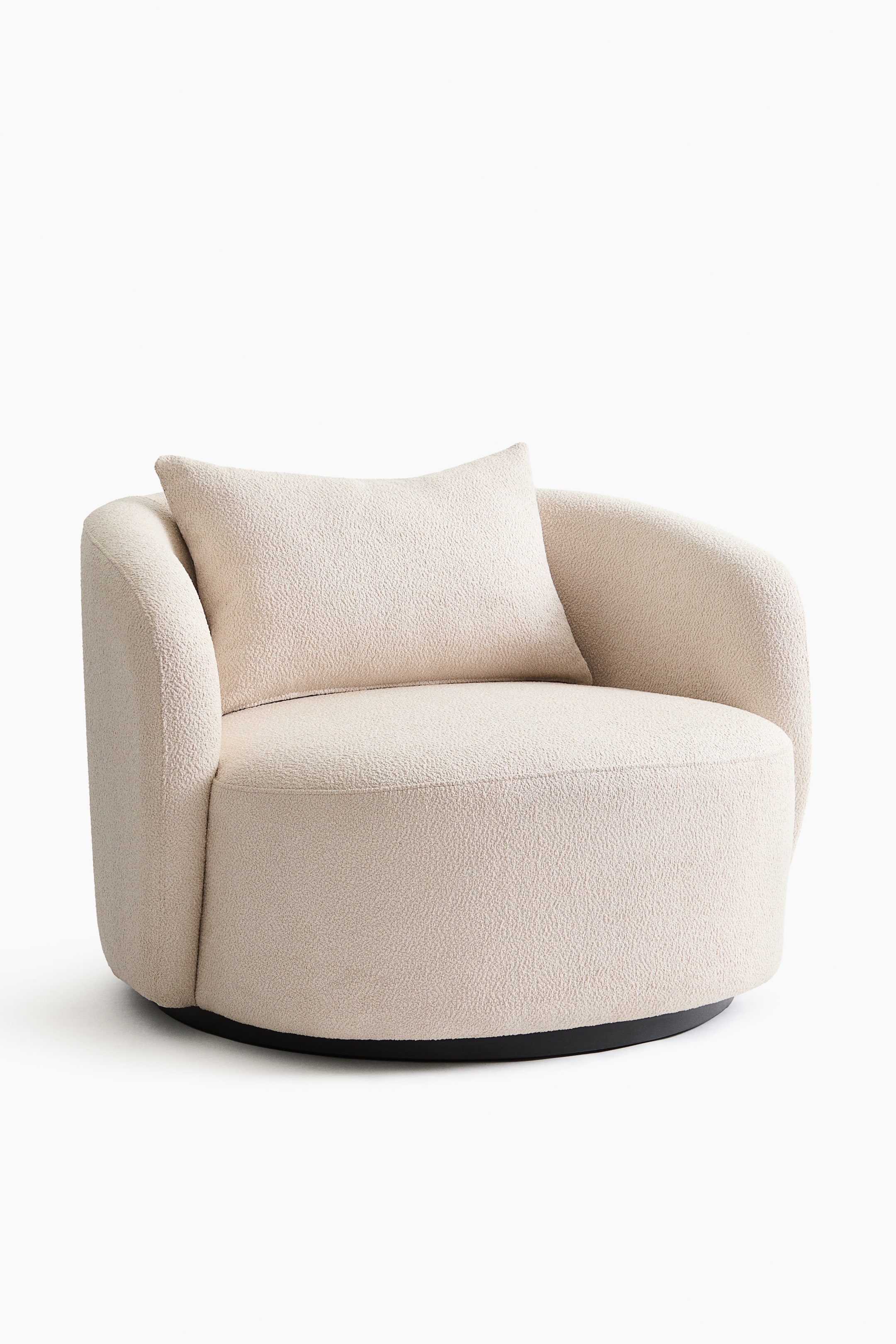 Visa större bild: Bouclé Loungestol - Polyester, Beige - H&M HOME - Home All | H&M SE 2