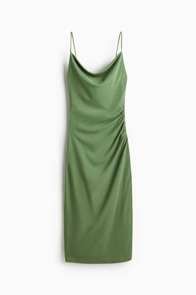 Trägerkleid aus Interlock-Jersey - Grün/Schwarz/Geblümt - 1