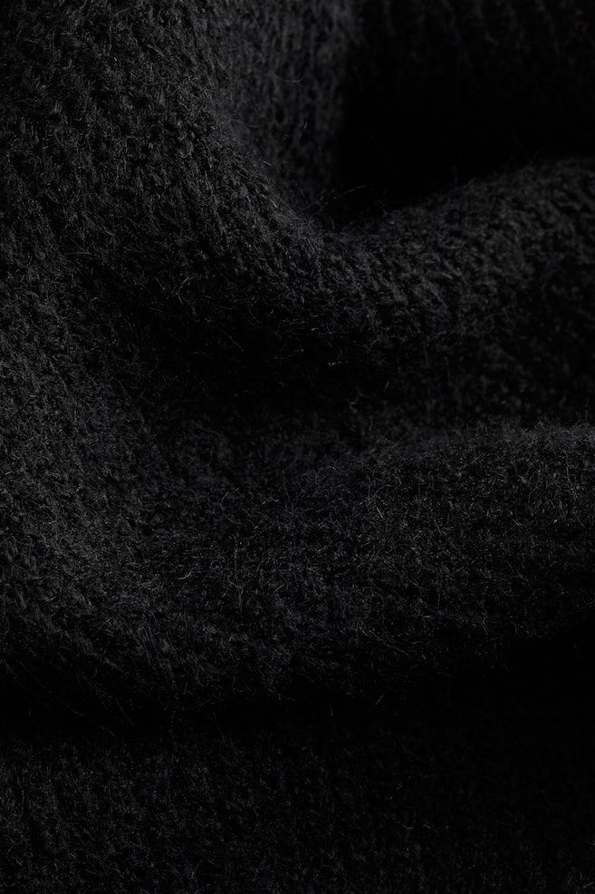 Robe en maille - Noir/Beige - 7