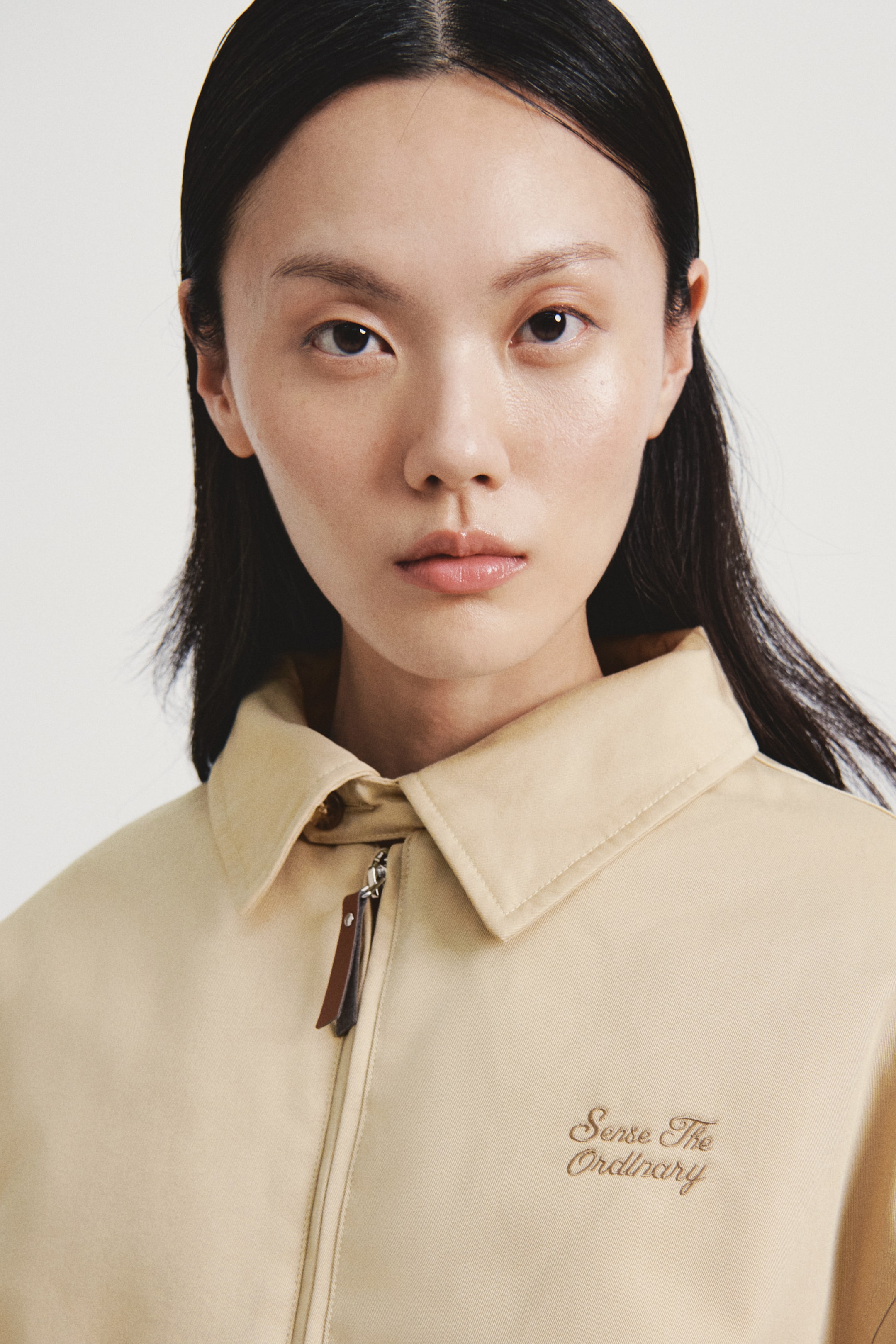 拡大画像を表示: Padded twill jacket - ライトベージュ - レディース | H&M JP 4