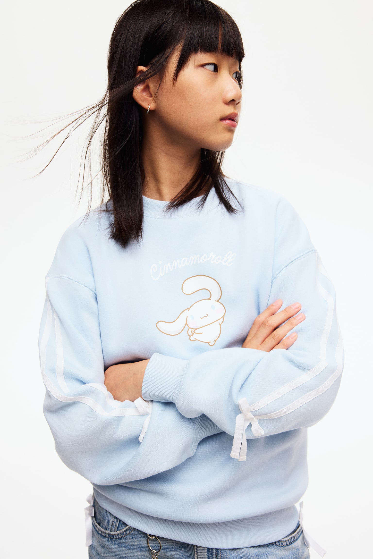 Oversized print-motif sweatshirt - Light blue/Cinnamoroll/Light grey/Kuromi/Blue/Lilo & Stitch/White/Lilo & Stitch/Cream/Kuromi/Grey/Squishmallows/Purple/SmileyWorld®/Dark red/Harry Potter/Dark grey/Kuromi/Light pink/Kuromi/Dark grey/SmileyWorld® - 3
