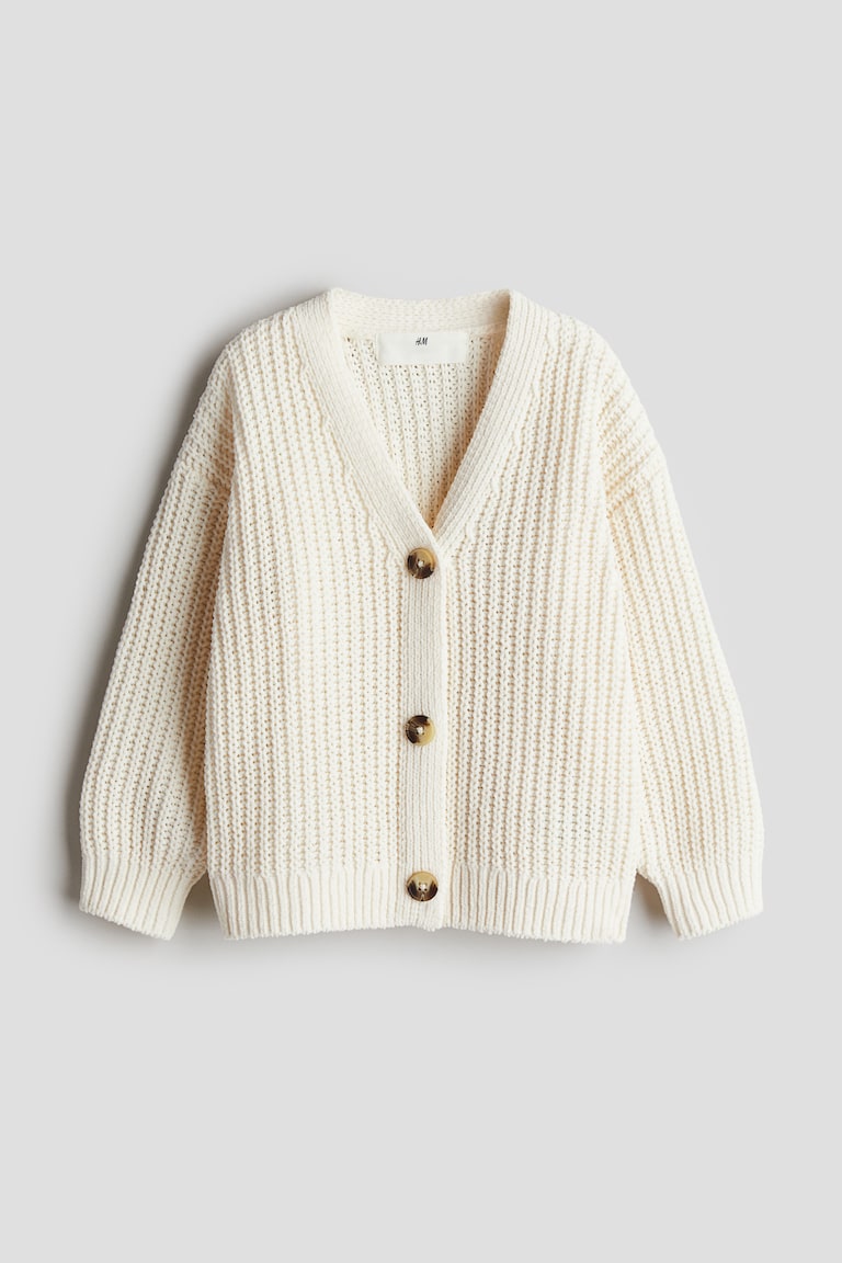 Oversized Cardigan Cream Kids H&M US