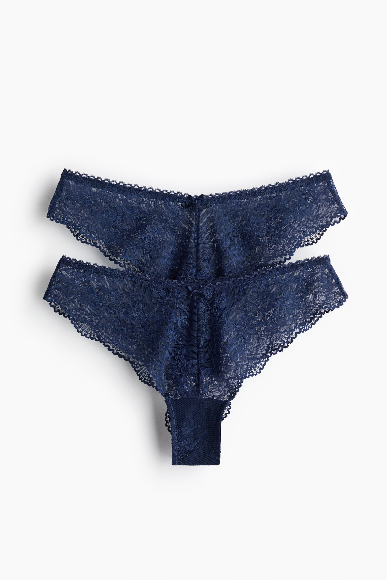 Brazilian in pizzo 2 pezzi - Blu scuro - 1