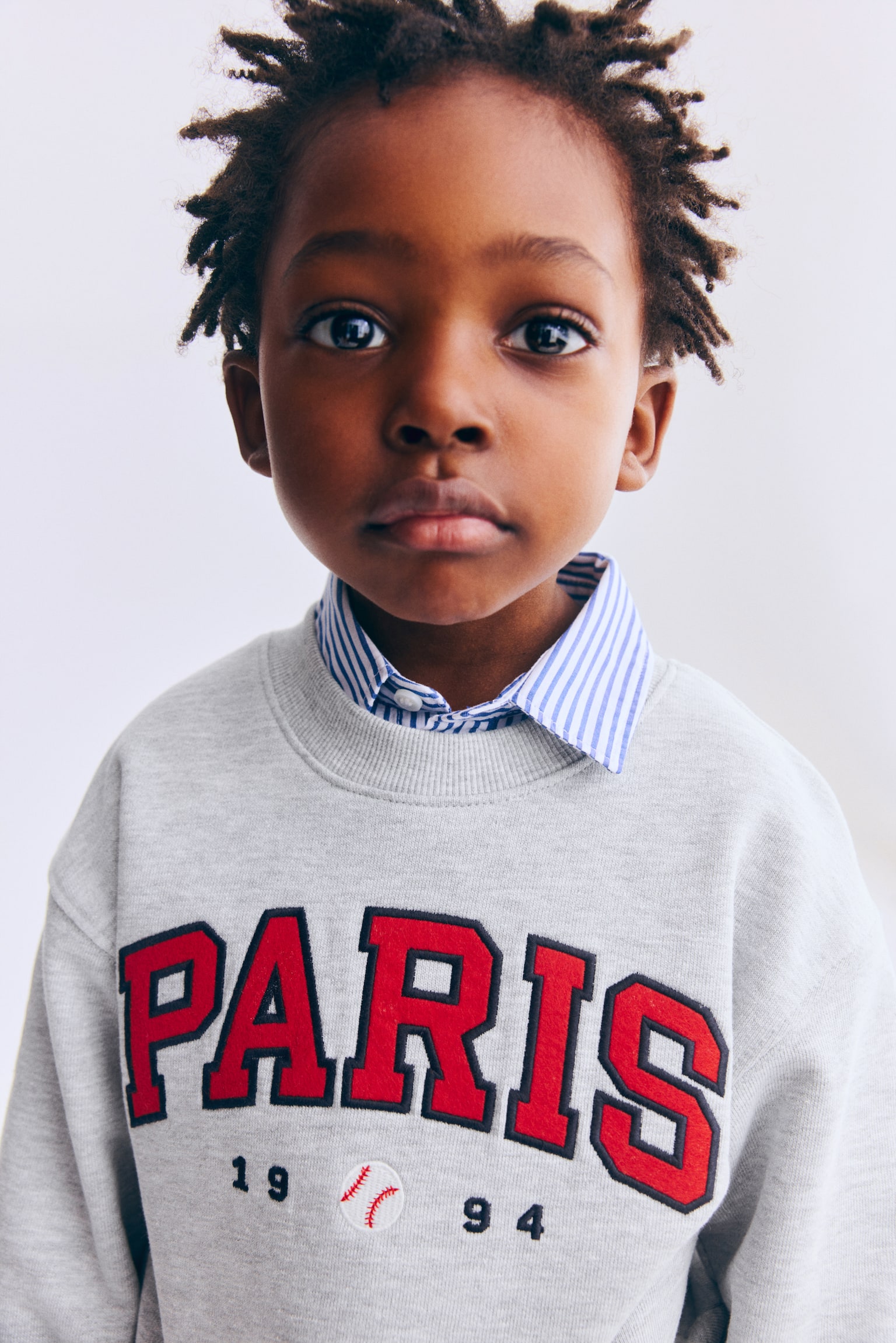 Printed crew-neck sweatshirt - Light grey marl/Paris/Dark grey/Sports/Navy blue/Aspen/Black/Sports dept./Brown/Soho/Light green/Horses/Blue/Cosy Bear Club - 1