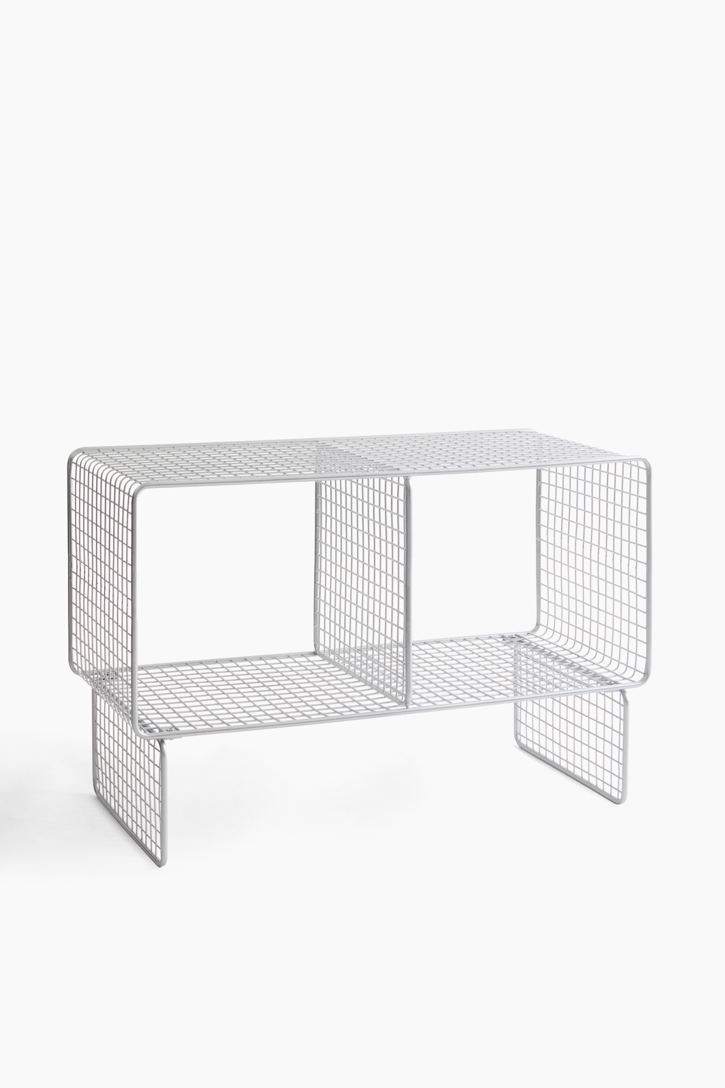 Mueble de almacenaje de alambre - Plateado