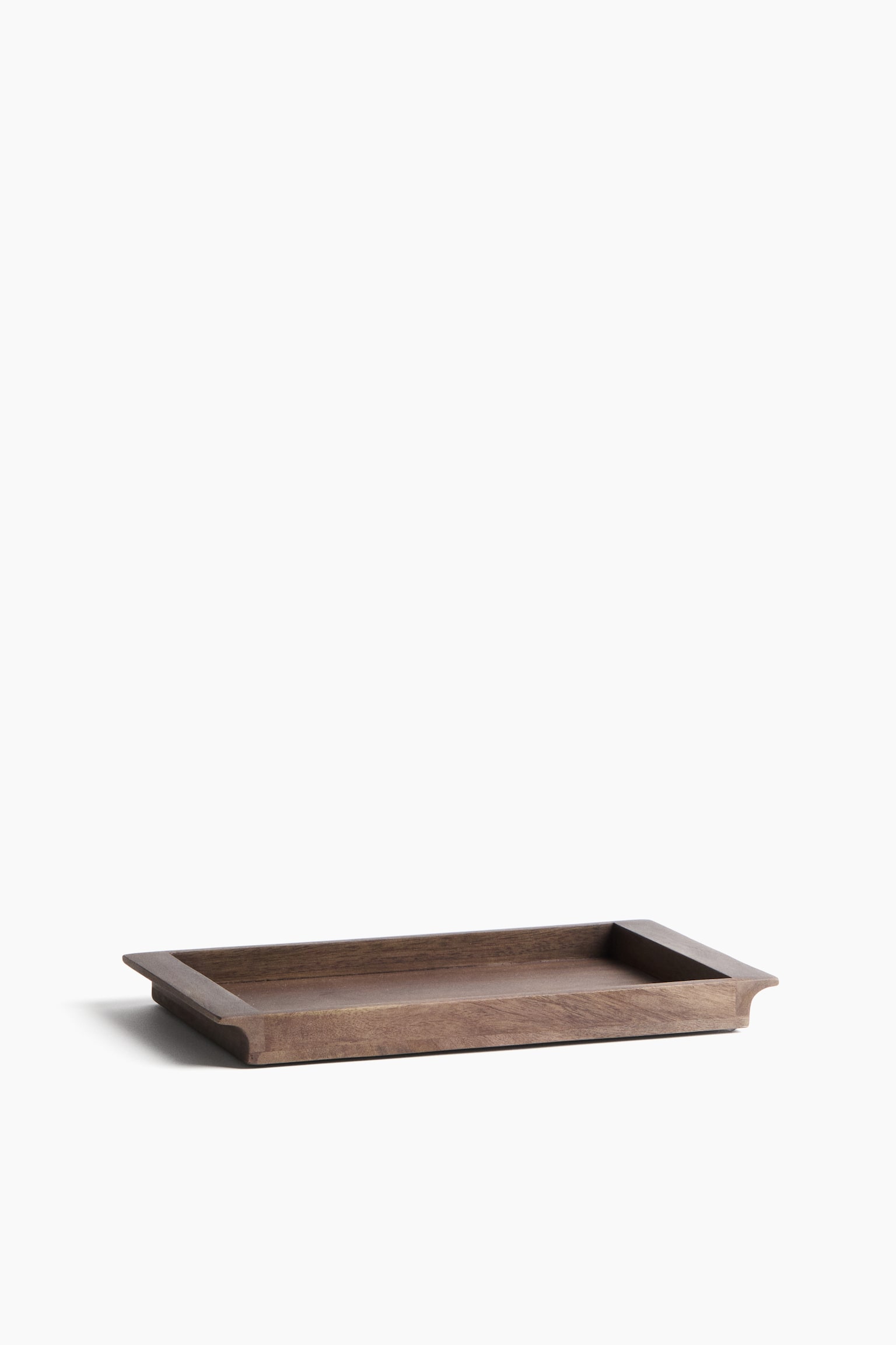 Small Wooden Serving Tray - Dark brown