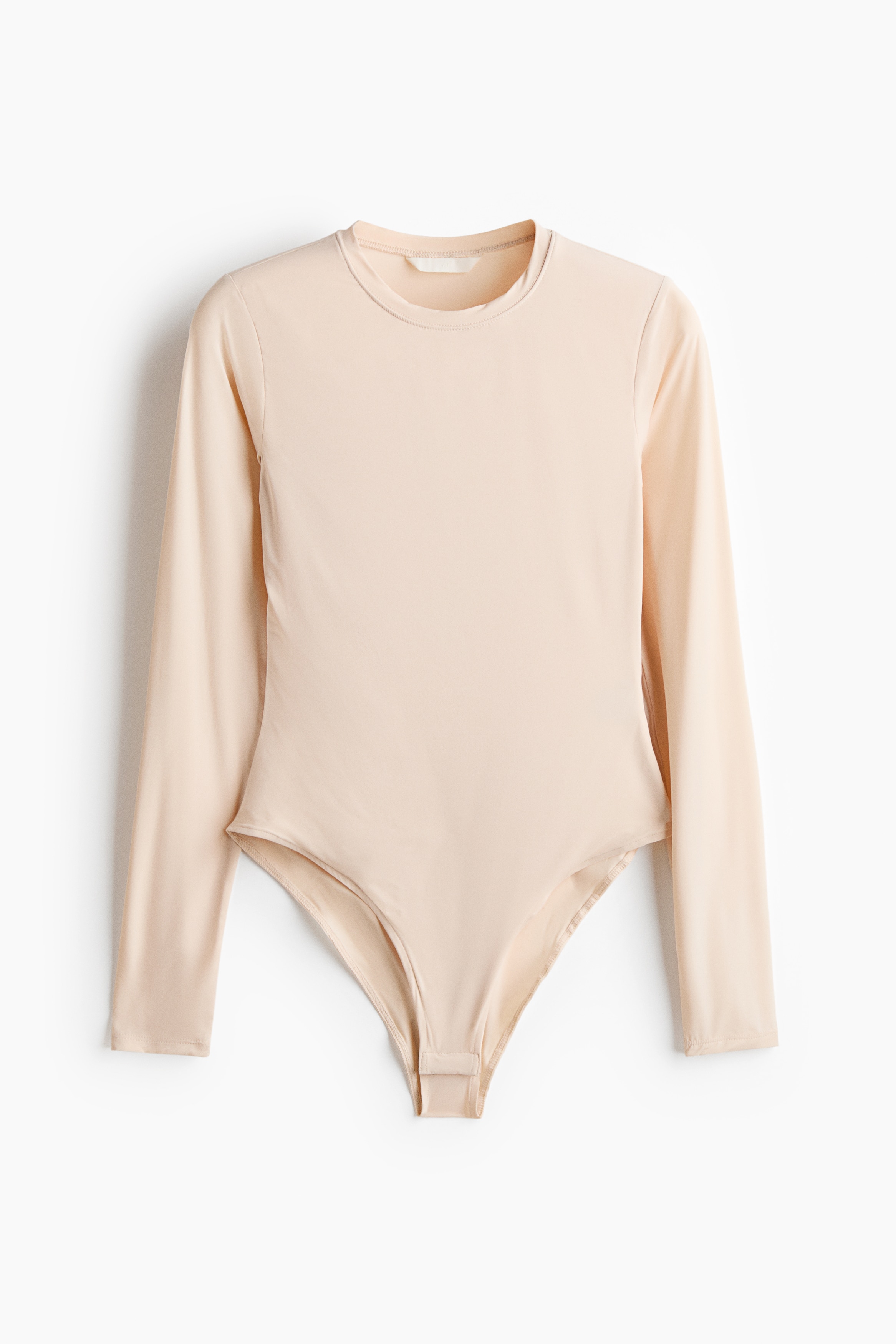Long Sleeve Bodysuit - Light beige/Beige/Dark beige/Leopard print