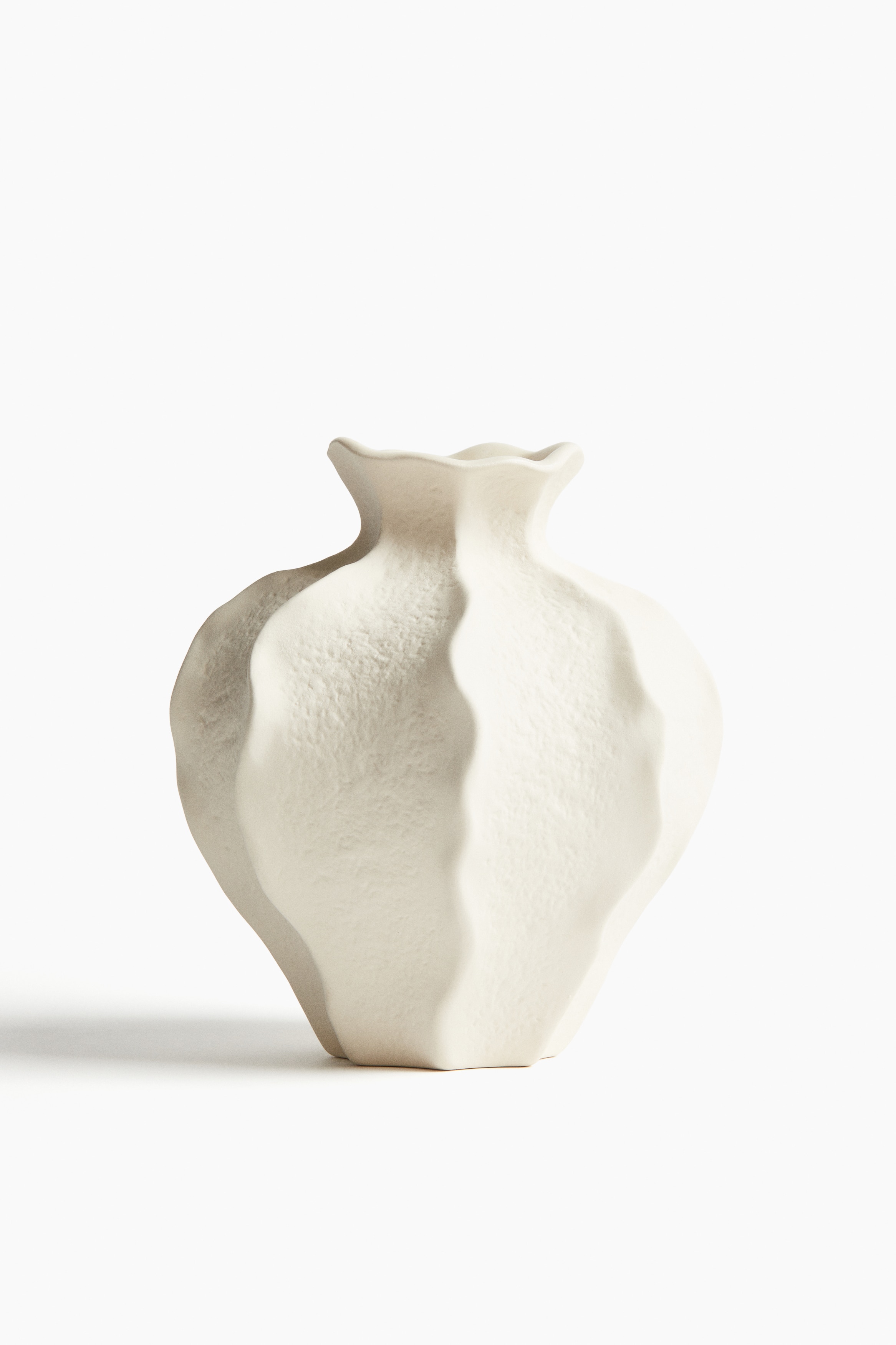 H&M Home  - Stoneware vase - Light beige
