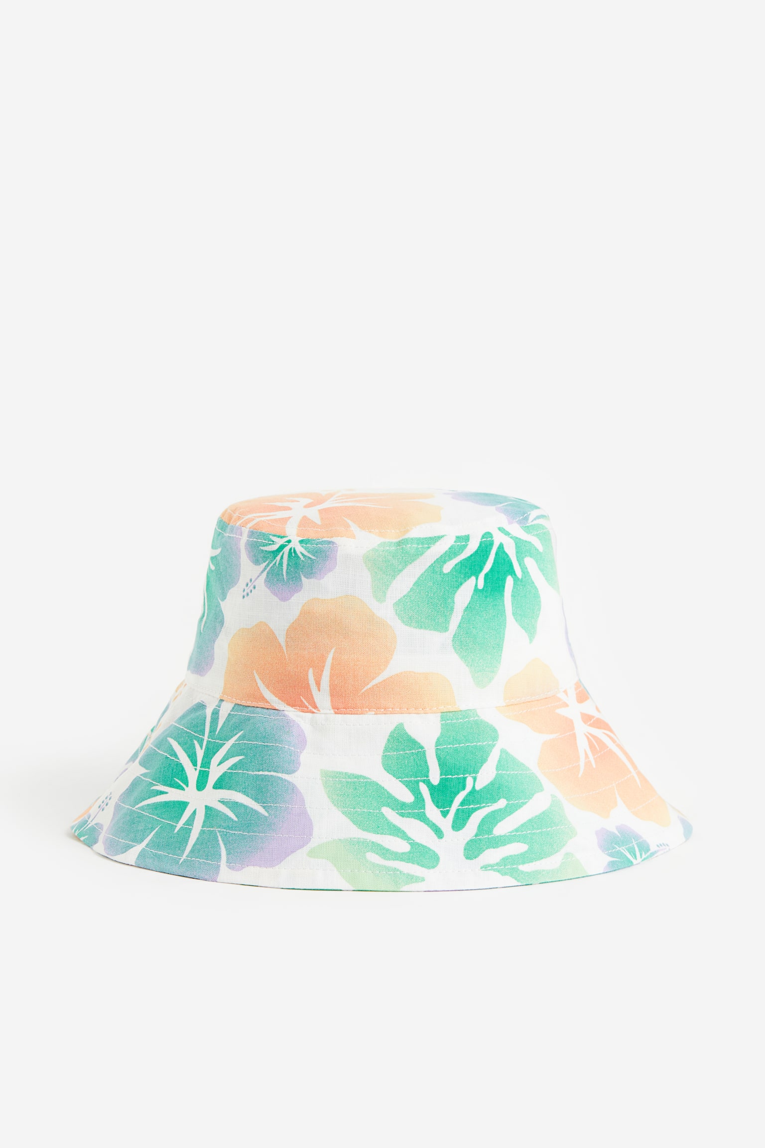 Pattern Bucket Hat - Green/Floral - 1