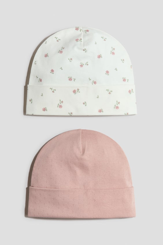 Хлопковые шапки H&M 2 шт