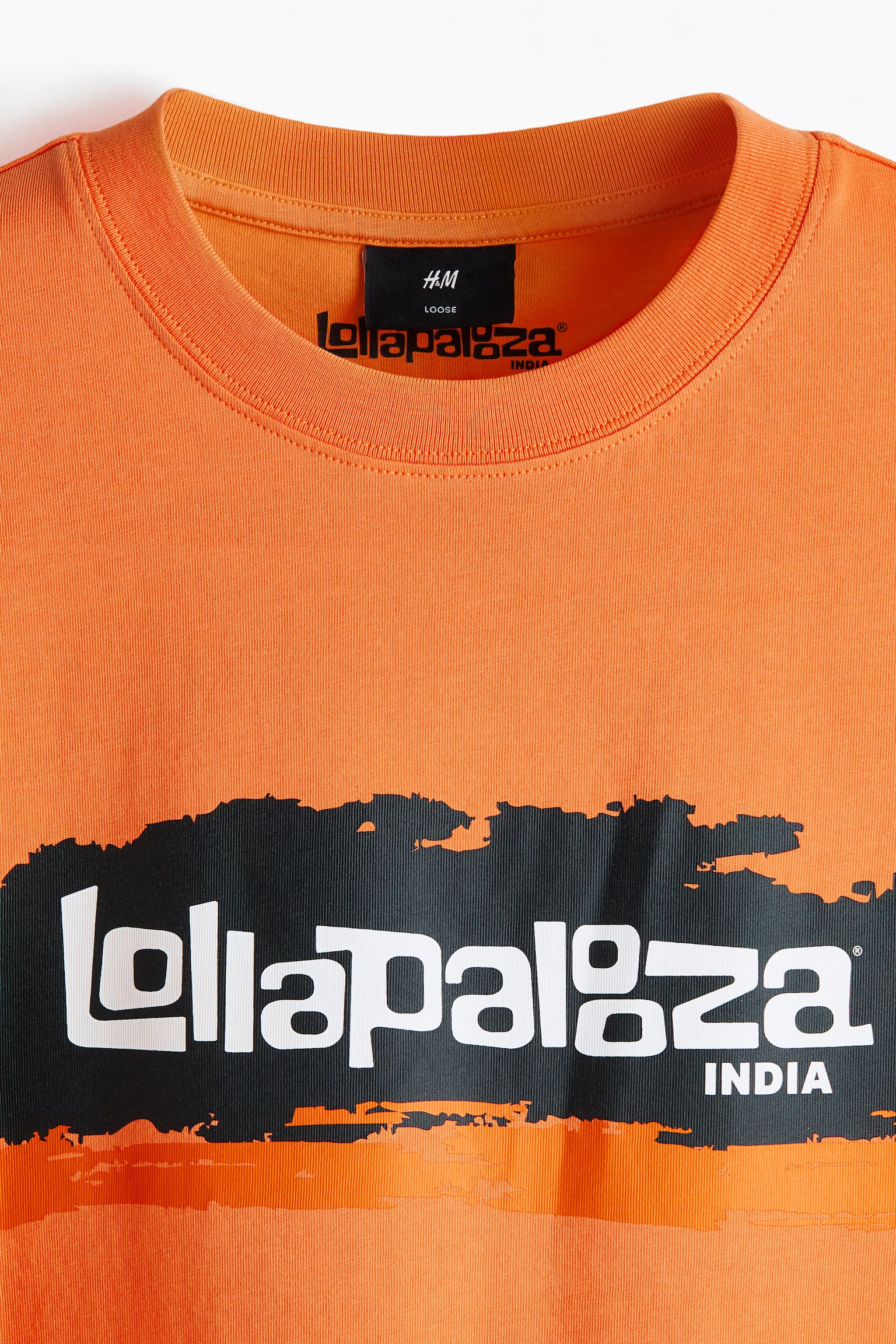 Loose Fit Printed T-shirt - Orange/Lollapalooza India/Black/Lollapalooza India/Purple/Lollapalooza - 4