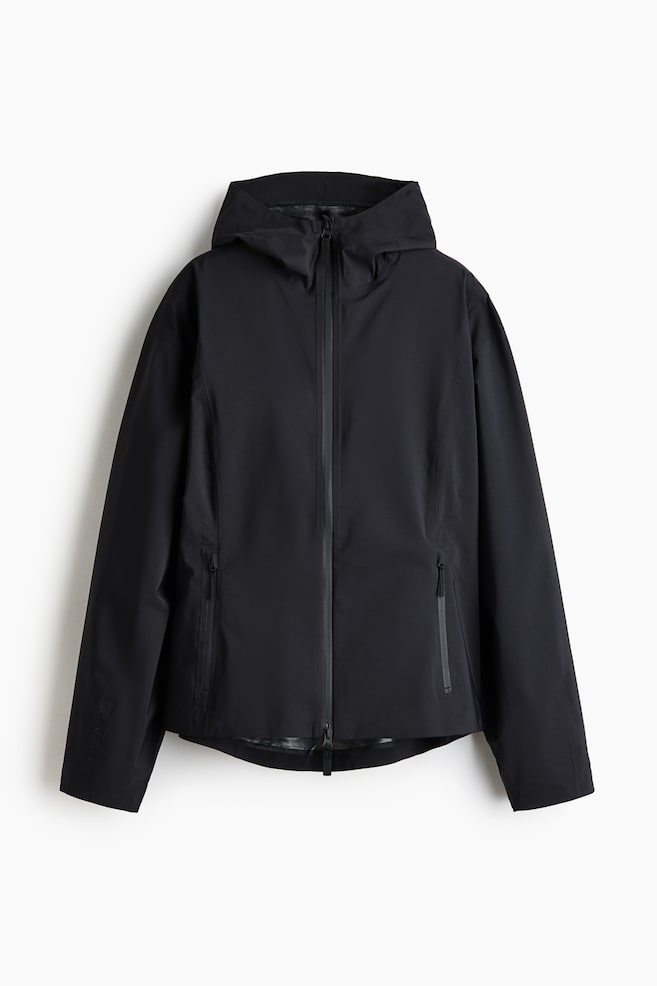 Oversized Rain Jacket with StormMove™ - Black/Purple taupe - 1