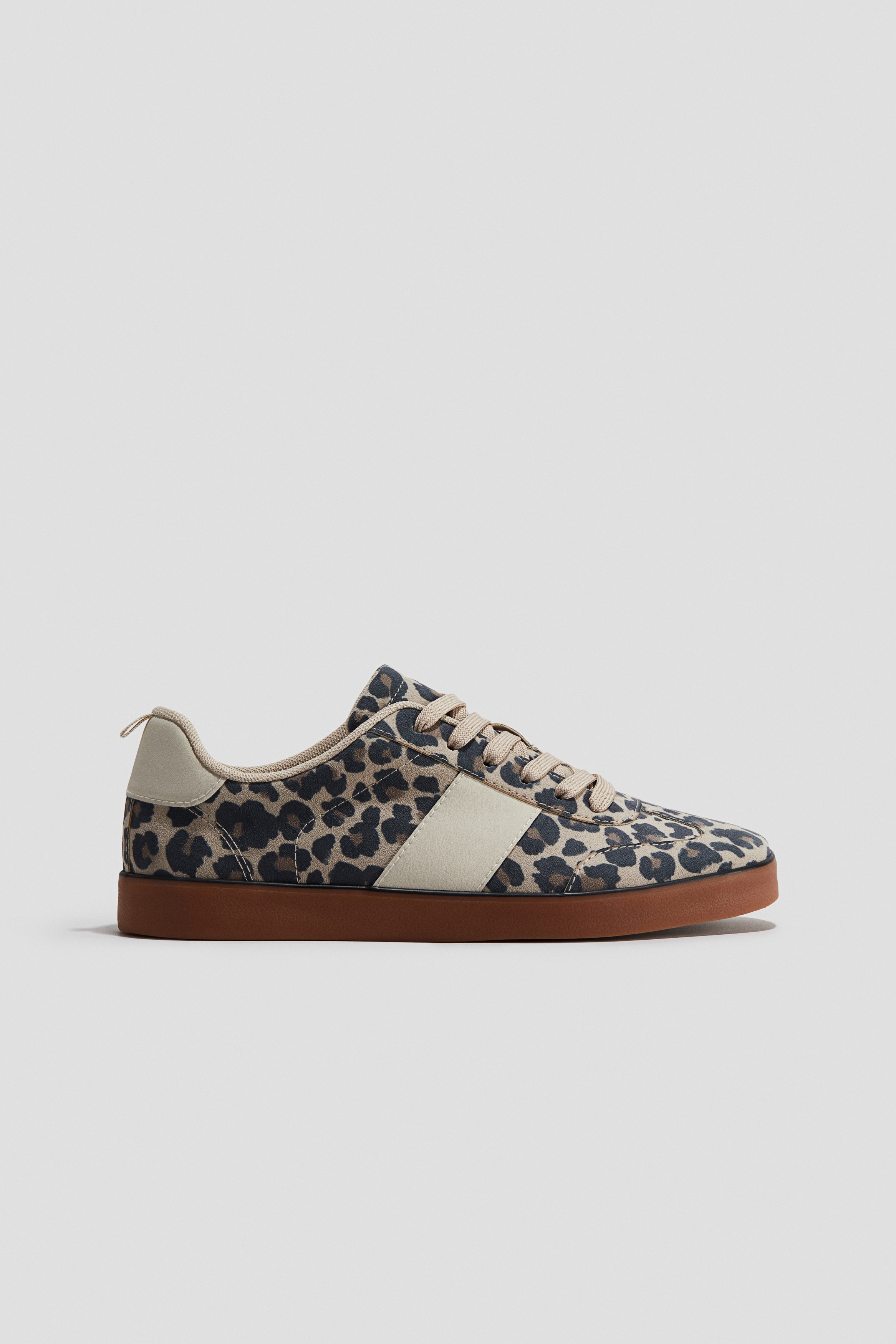 Girls - Beige/Leopard print Trainers - Size: 5  - H&M
