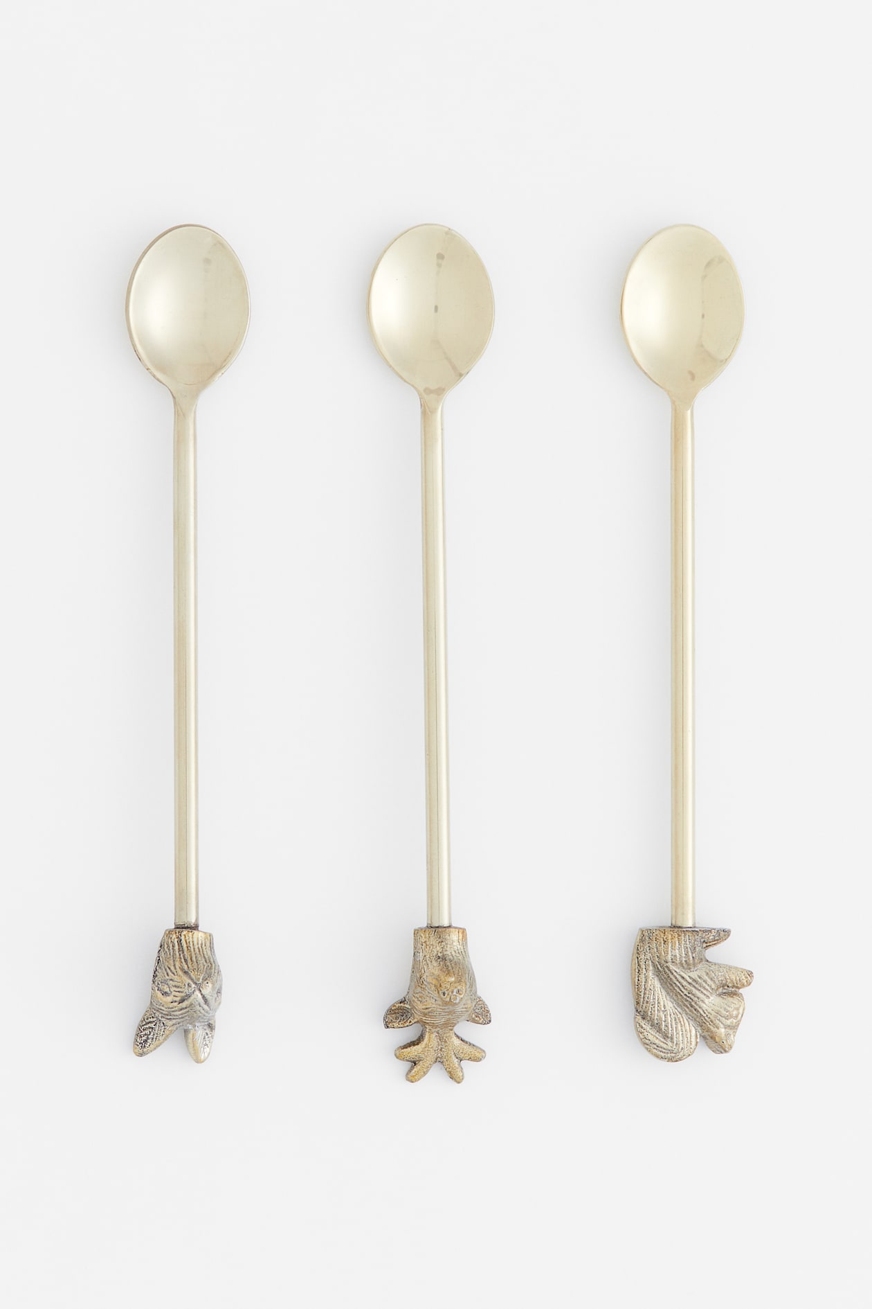 3-pack Metal Spoons - Gold-colored - Home All | H&M US