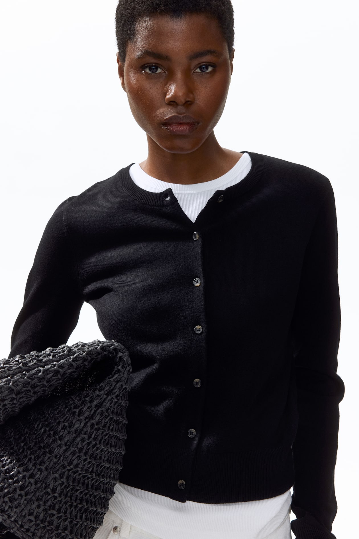 ファインニットカーディガン - ブラック - レディース | H&M JP