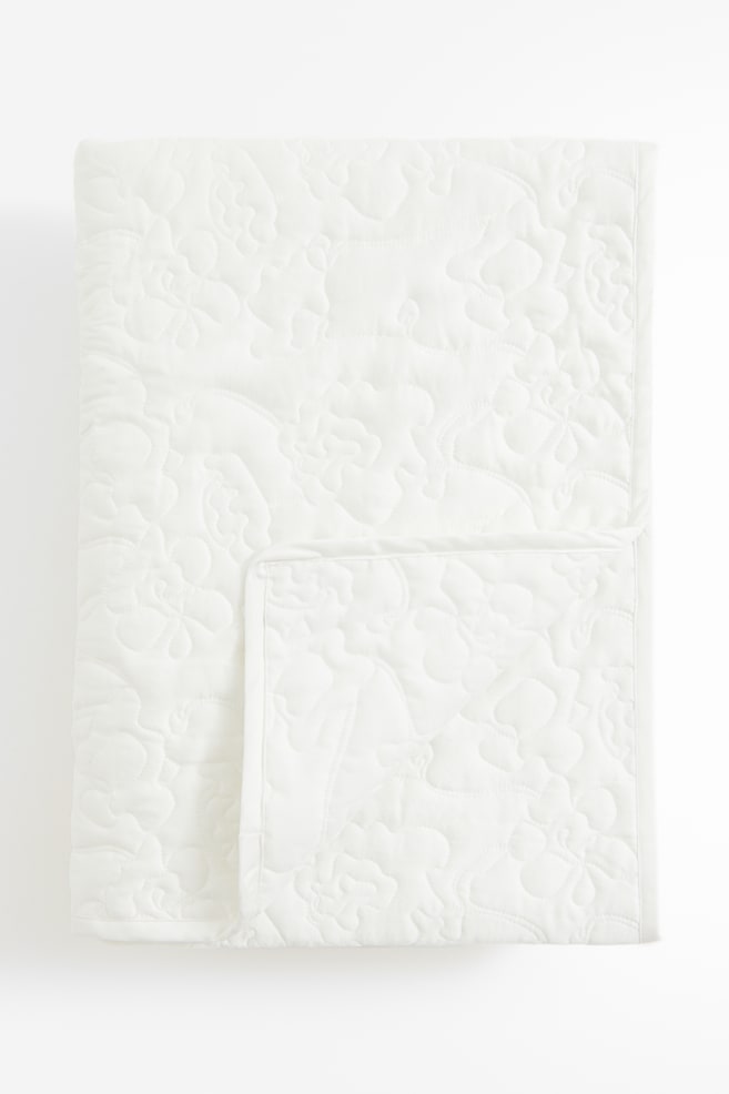Quilted bedspread - White - 1