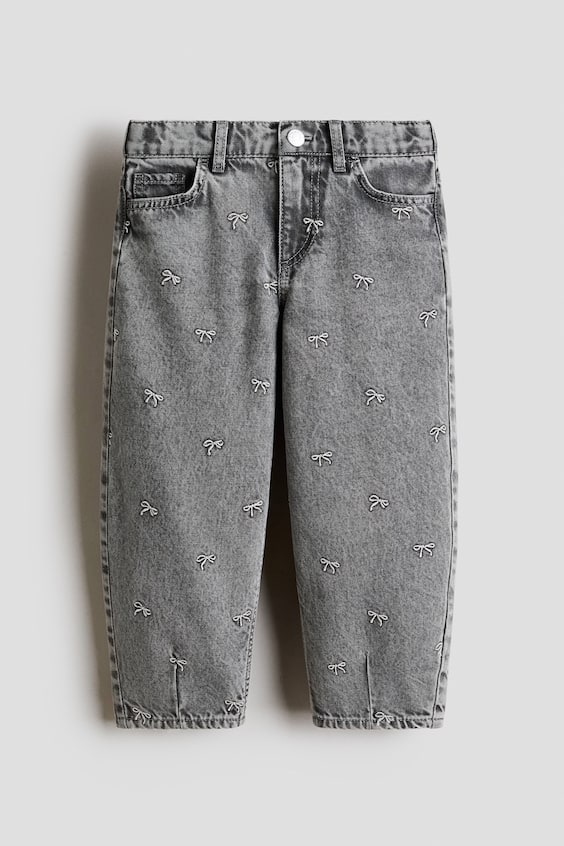Детские джинсы H&M Loose-Fit Barrel-Leg Jeans