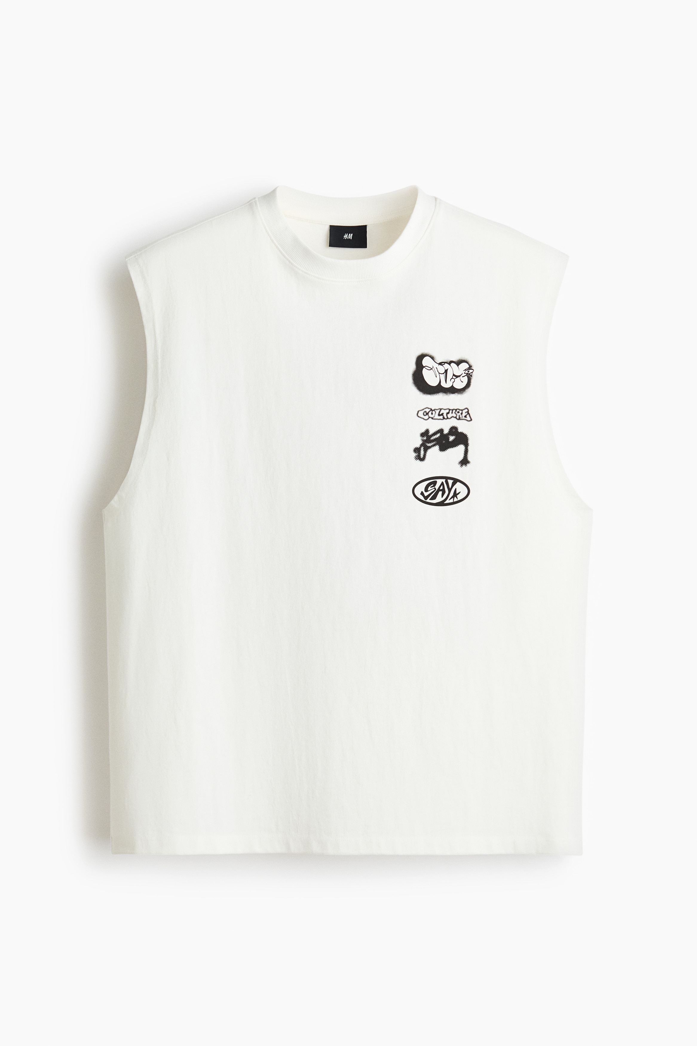 Loose Fit Printed vest top - Cream/Culture/Black/Paradox/Dark turquoise/Wild Rave
