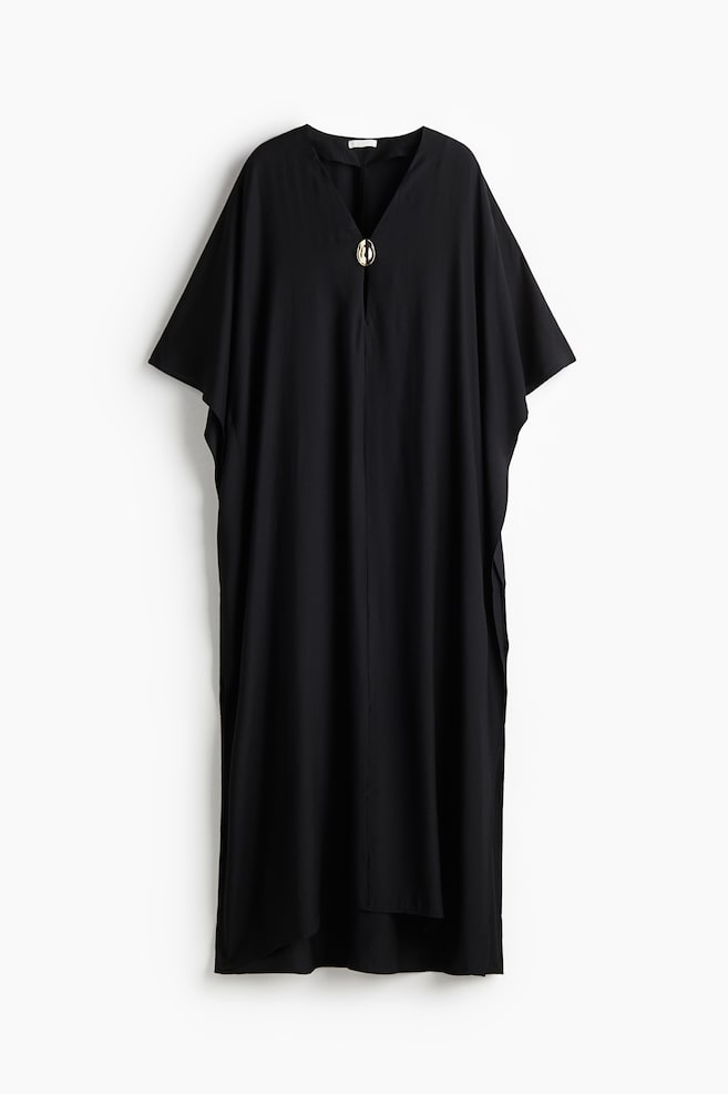 Kaftankleid - Schwarz - 1