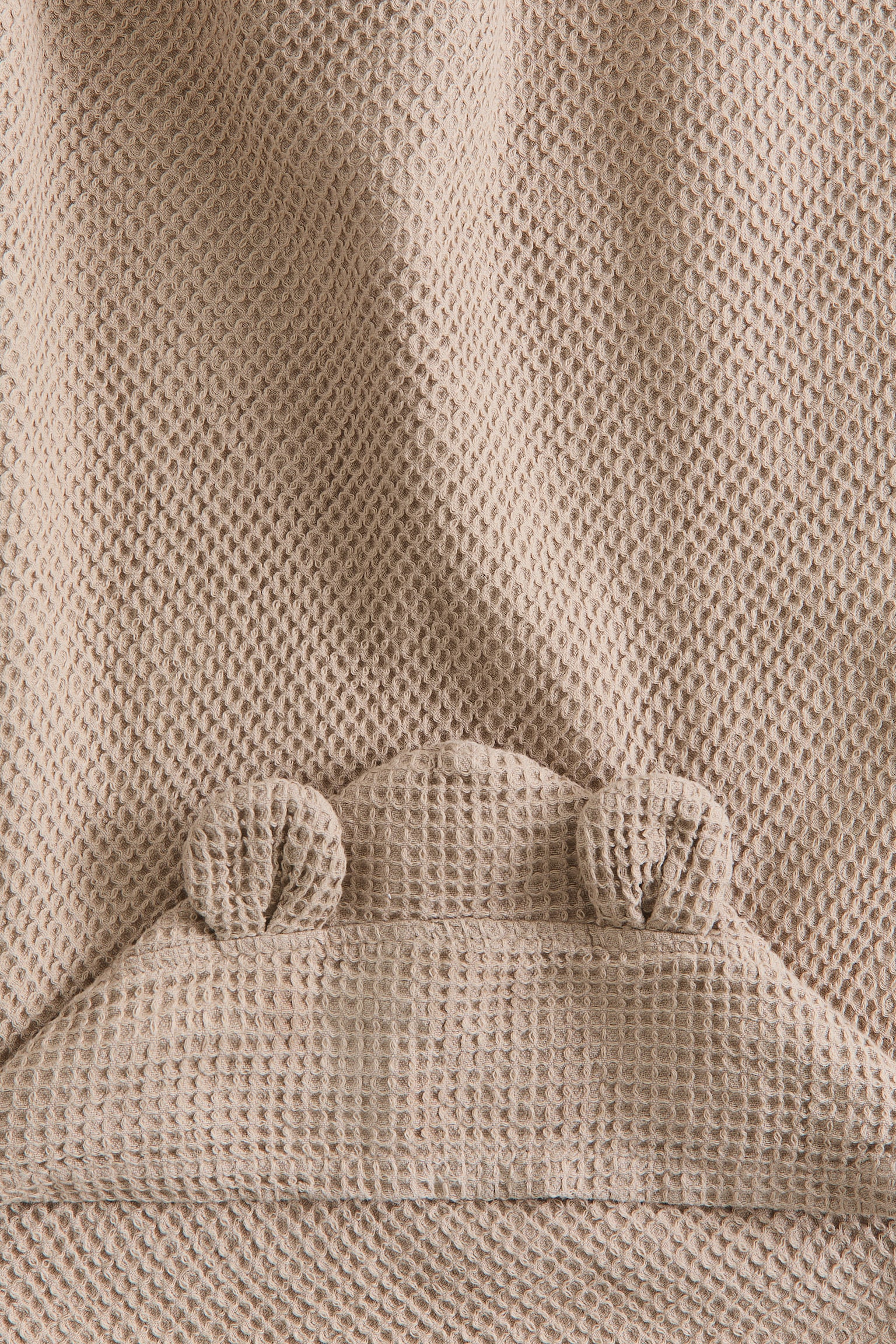 Банний рушник із капюшоном - Бежевий/Білий - 4