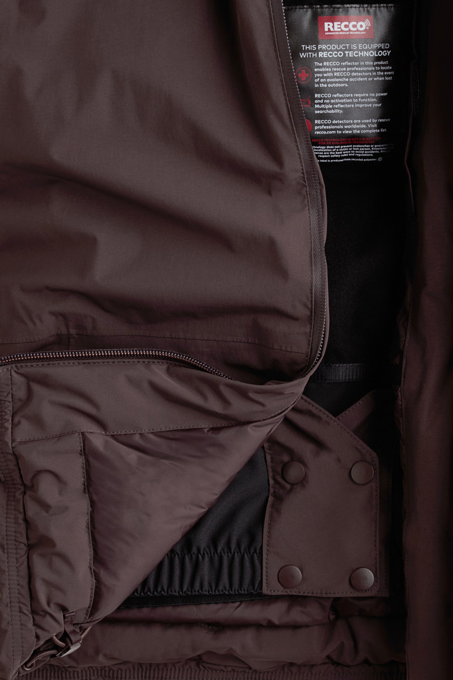 Детская куртка H&M Move Padded Ski with ThermoMove™, цвет: Тёмно-коричневый коричневый — фото 3
