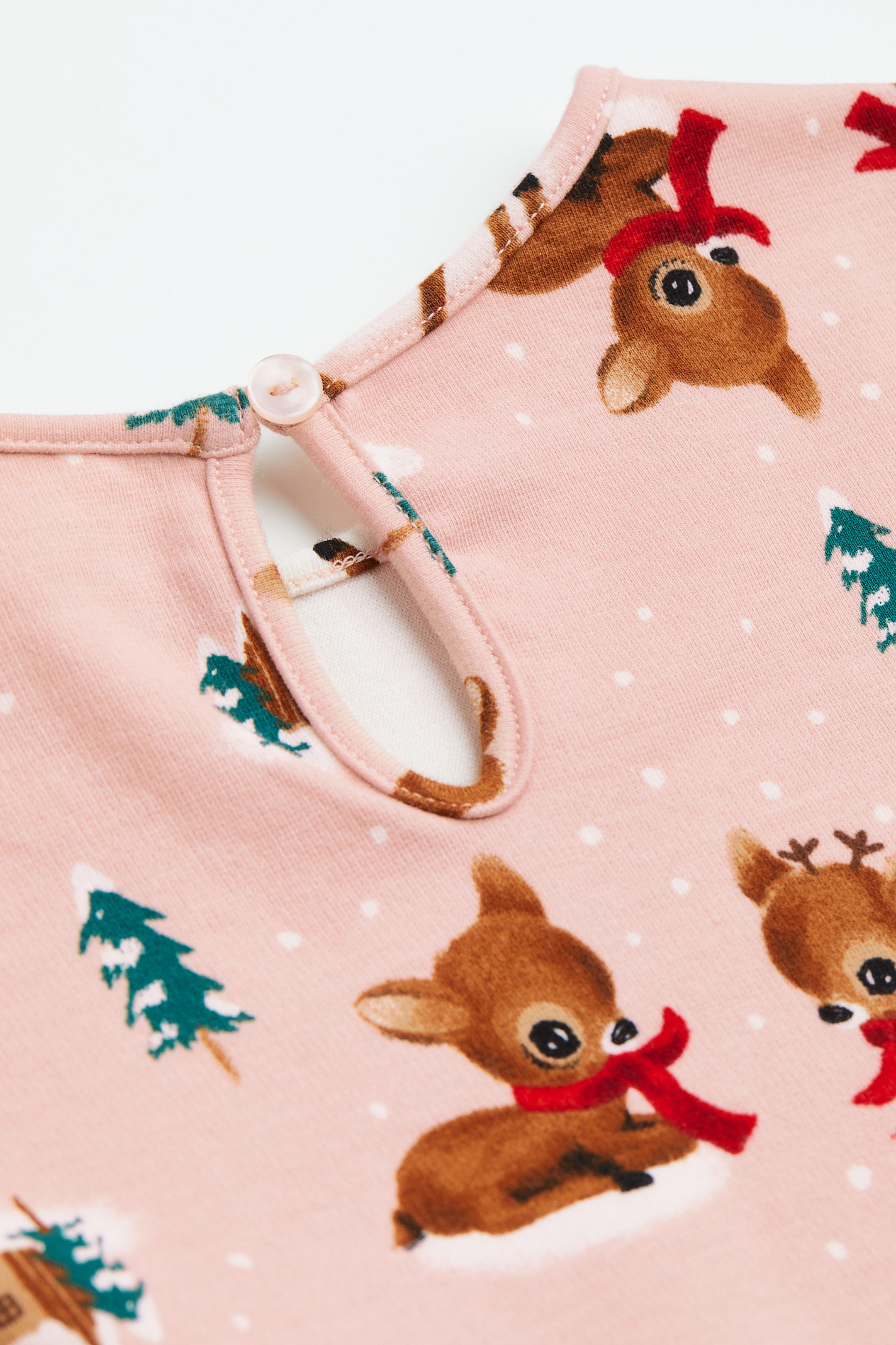 View larger image: Belted jersey dress - Light pink/Deer - Kids | H&M IN 3