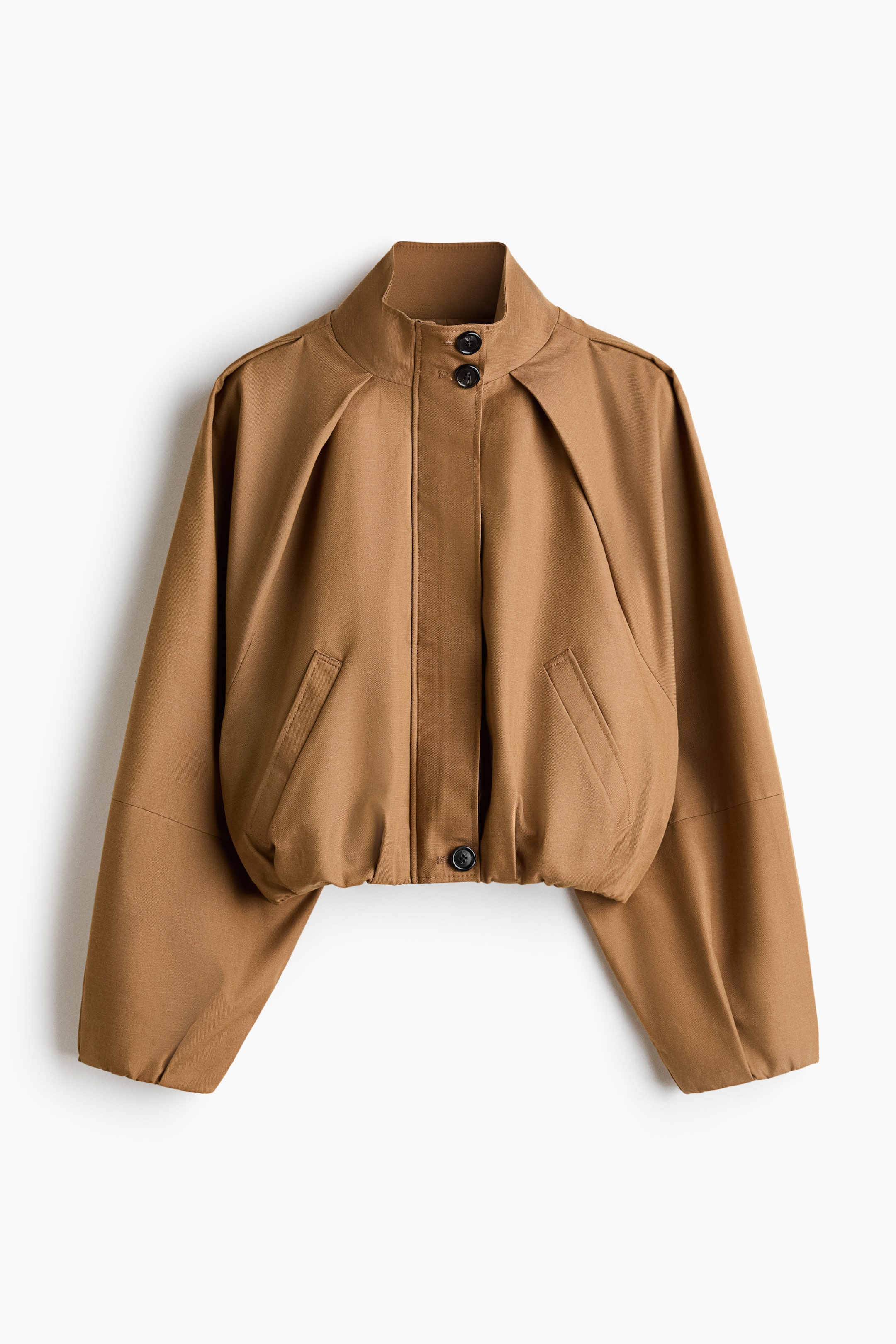 View larger image: Lyocell-blend jacket - Dark beige - Ladies | H&M 1