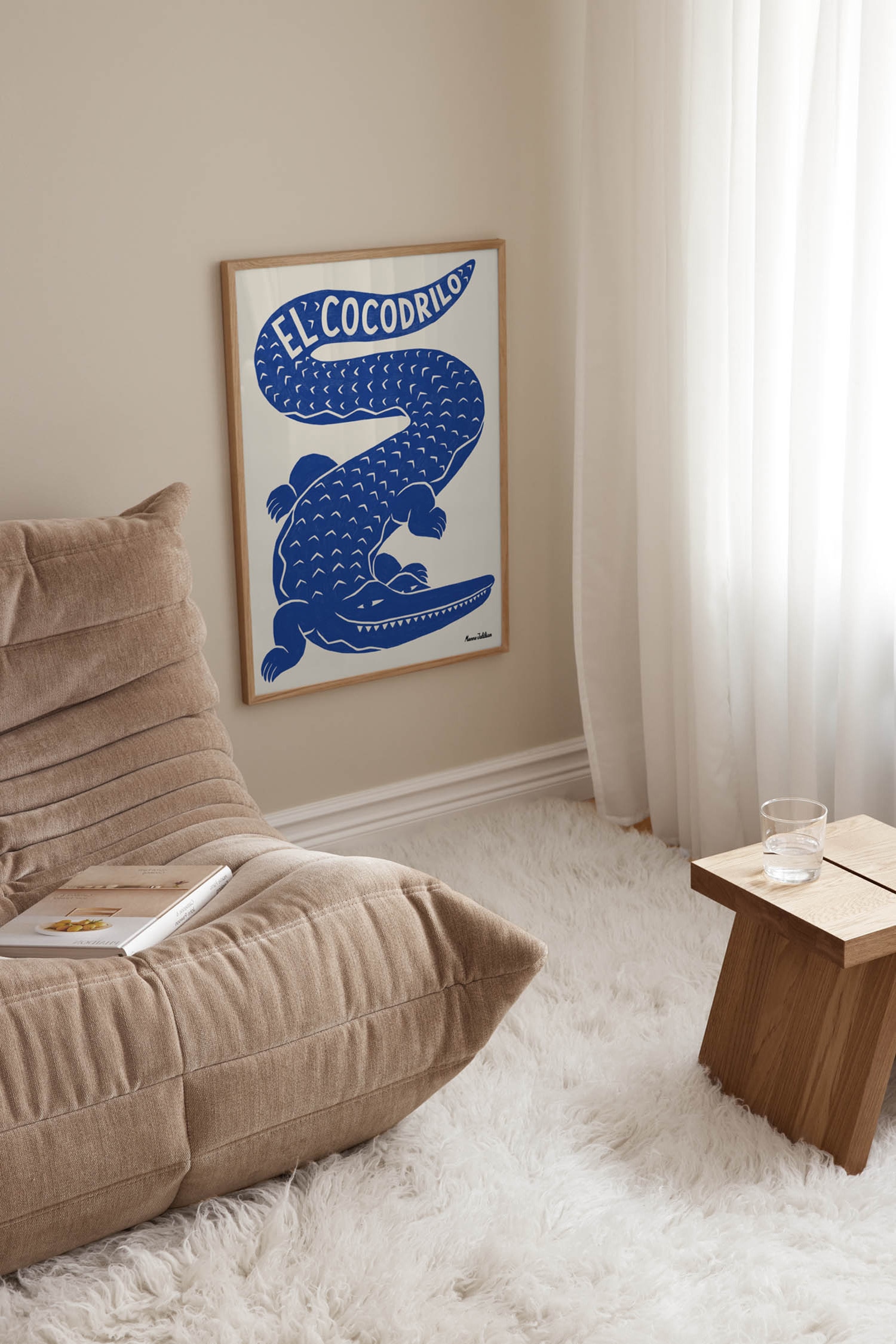 El Cocodrilo Poster - Azul