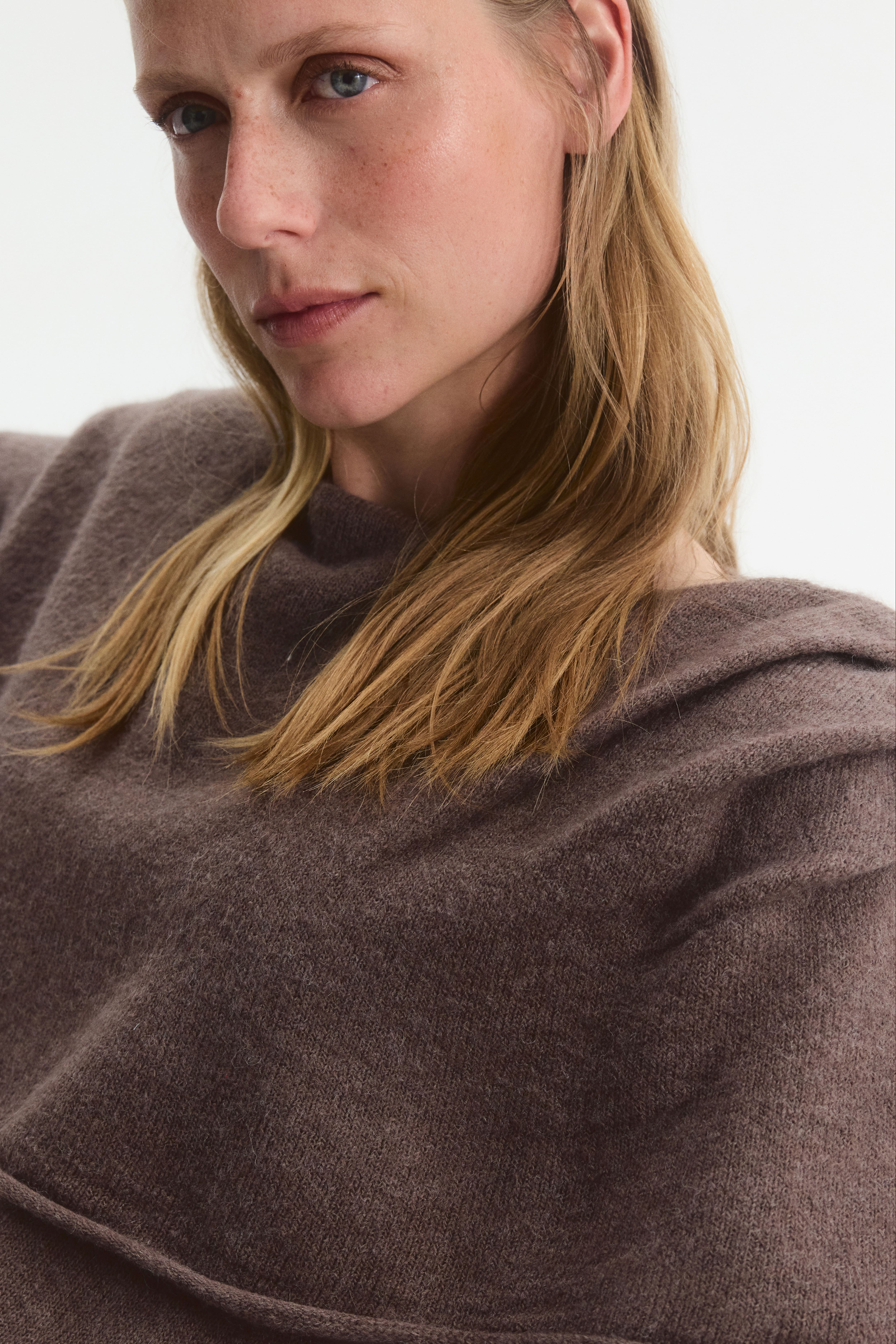 MAMA Cape-Detail Nursing Sweater
