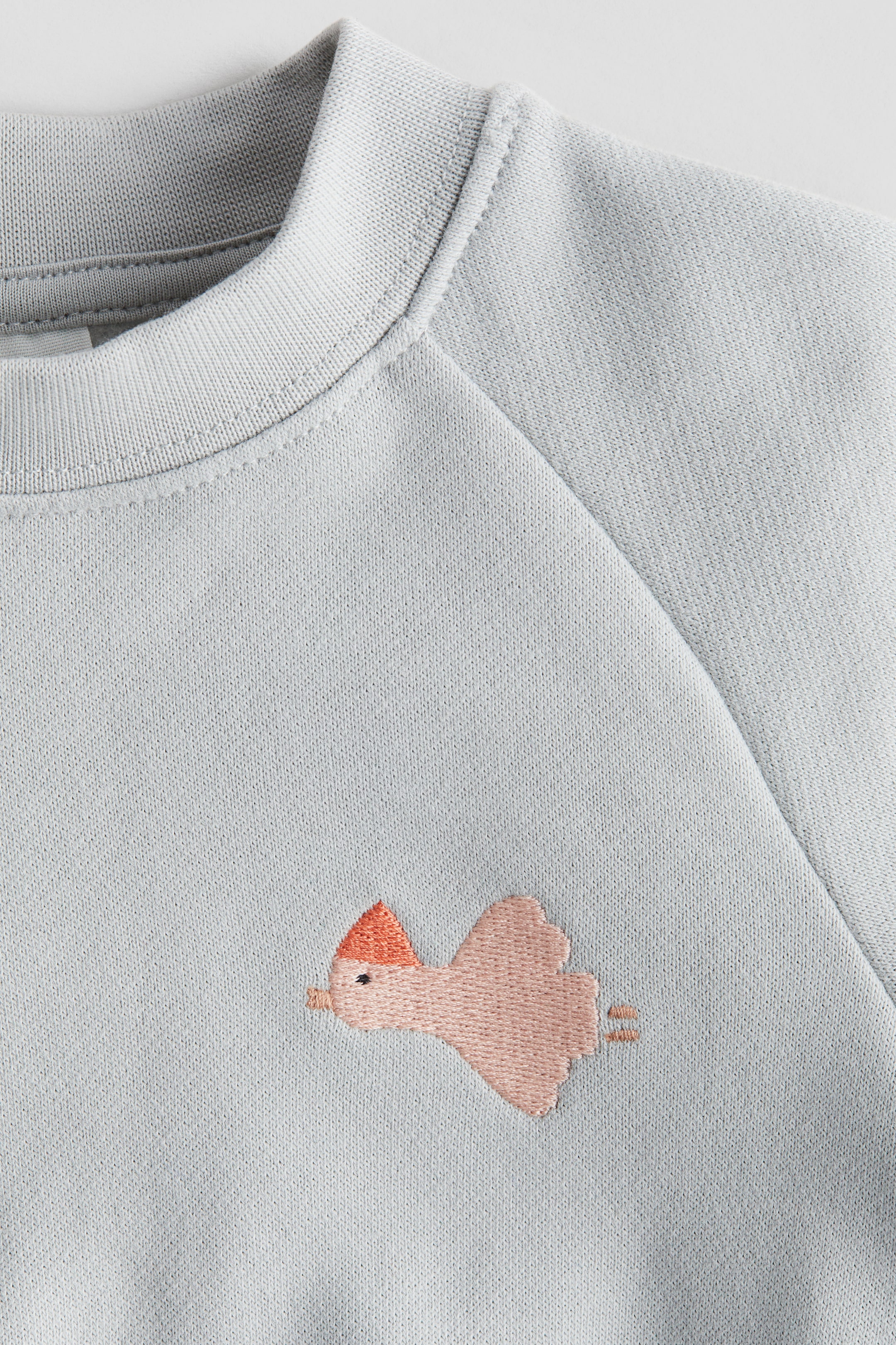 Embroidery-Detail Cotton Sweatshirt