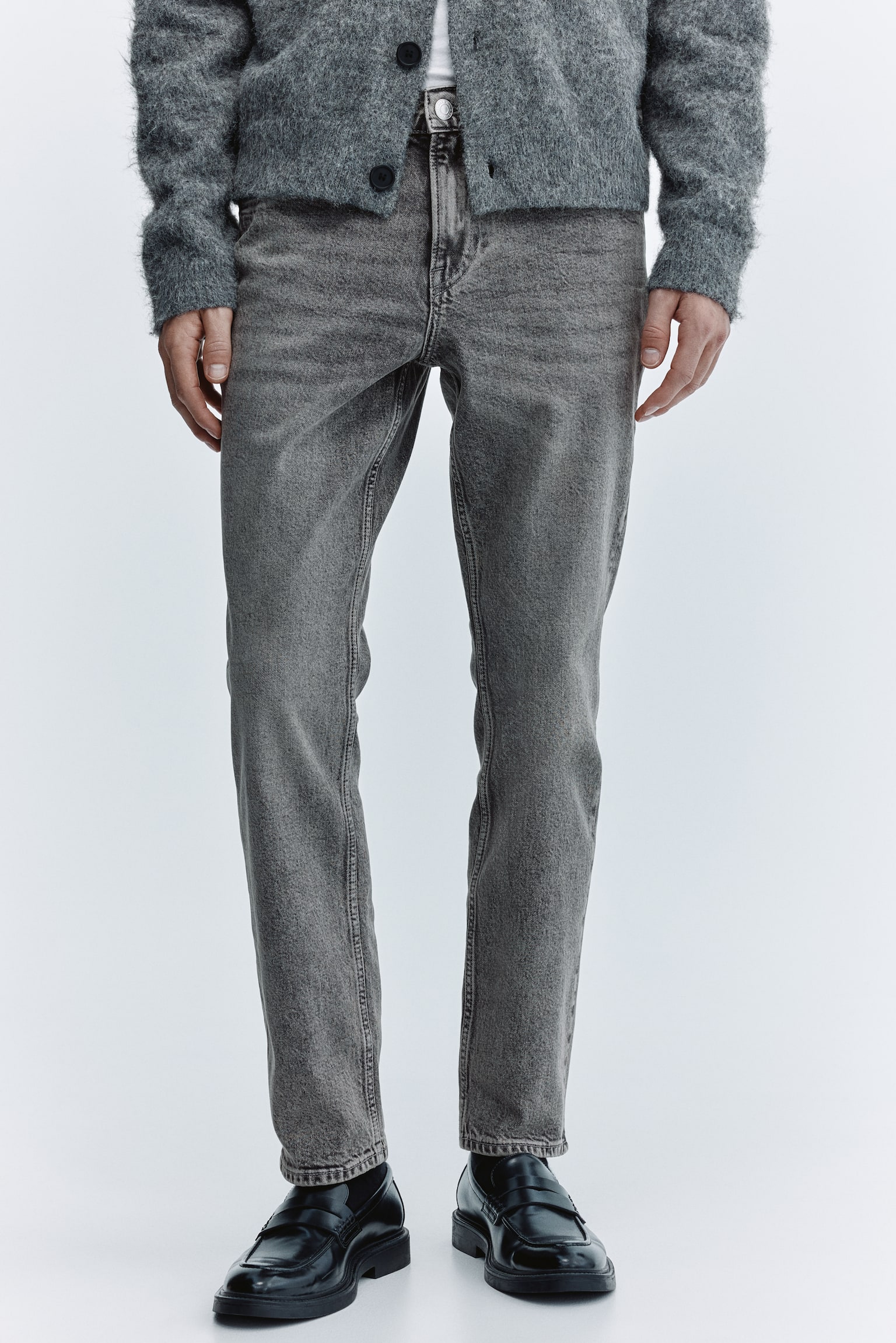 Slim jeans - אפור/שחור/כחול כהה/כחול ביניים - 5