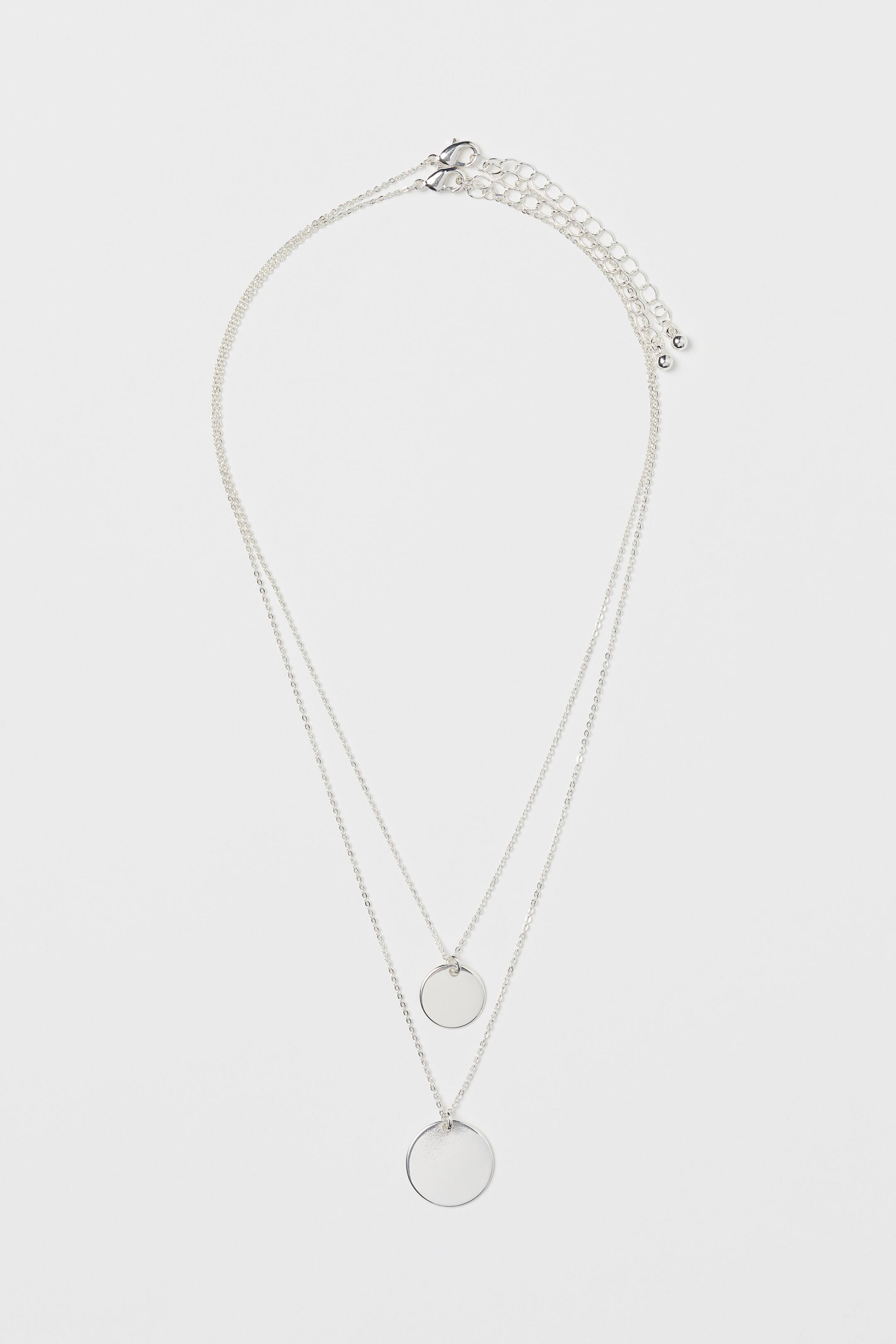 View larger image: 2-pack necklaces - Silver-coloured - Ladies | H&M 1