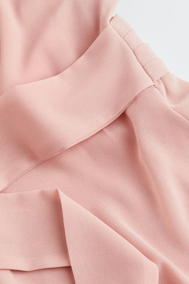 MAMA Knot-detail chiffon dress - Powder pink - 5