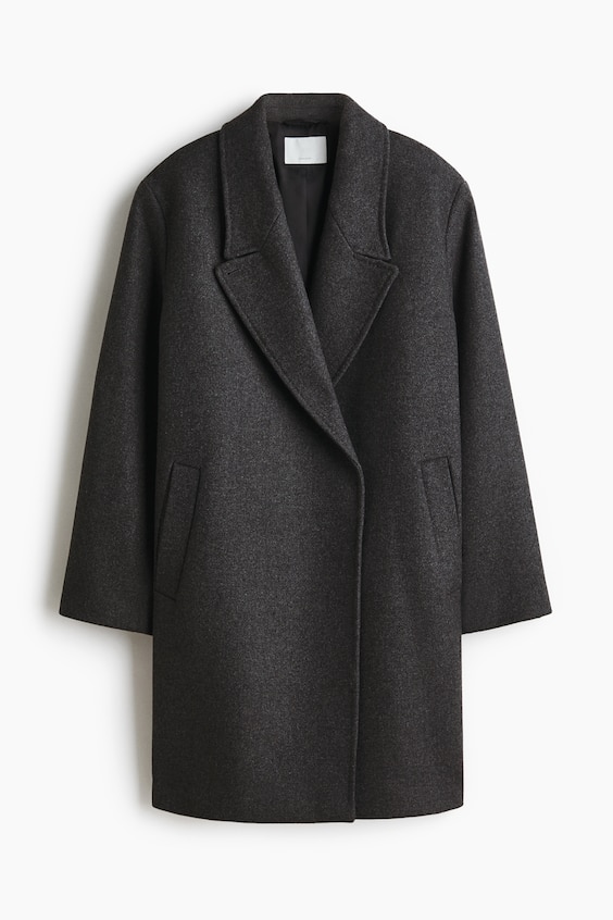 Женские куртки H&M Oversized Wool-Blend Coat