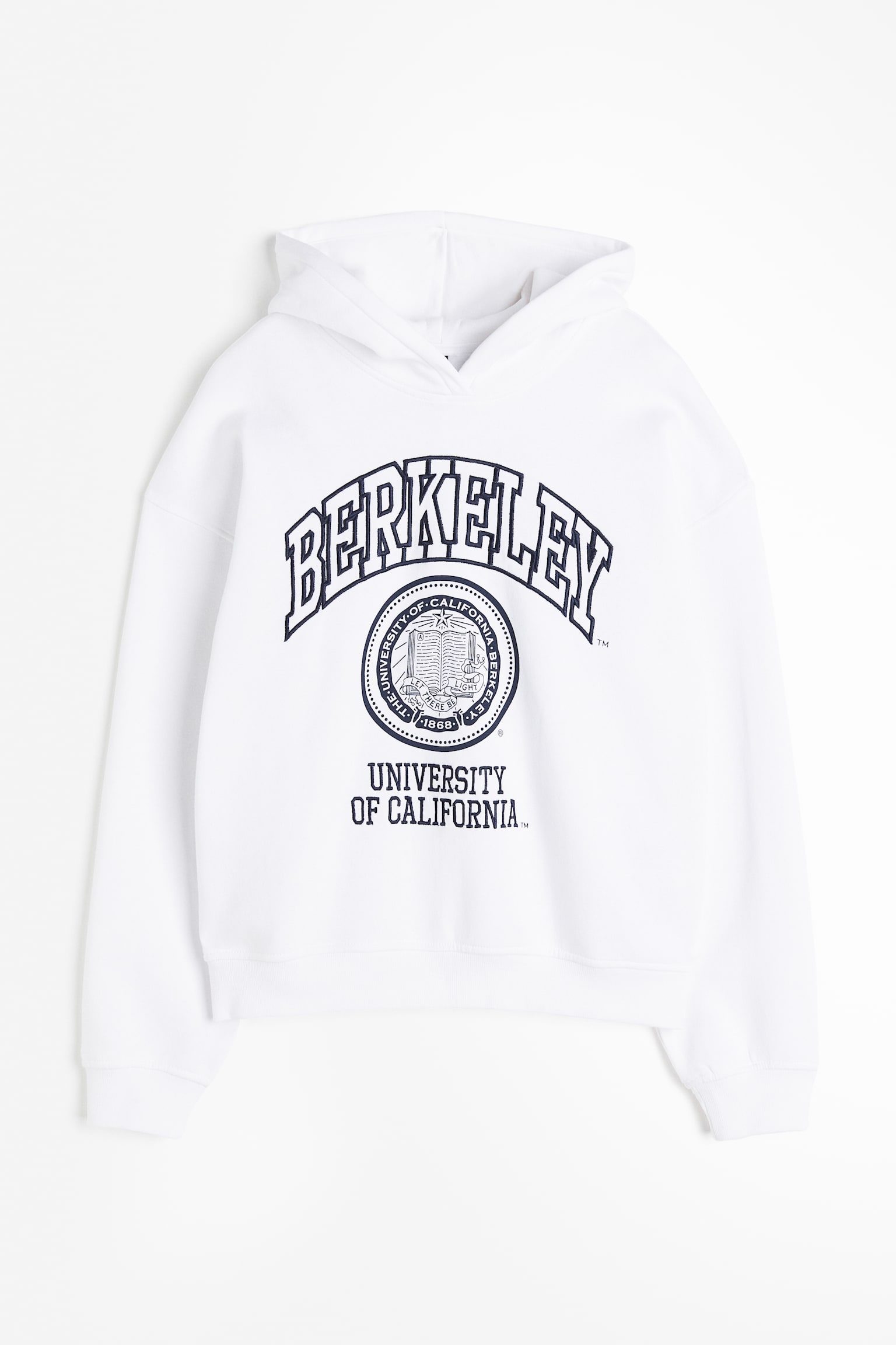 Oversize Design Detail Hoodie - White/Berkeley University/Cream/Smiley Original/Cream/Mickey Mouse - 1