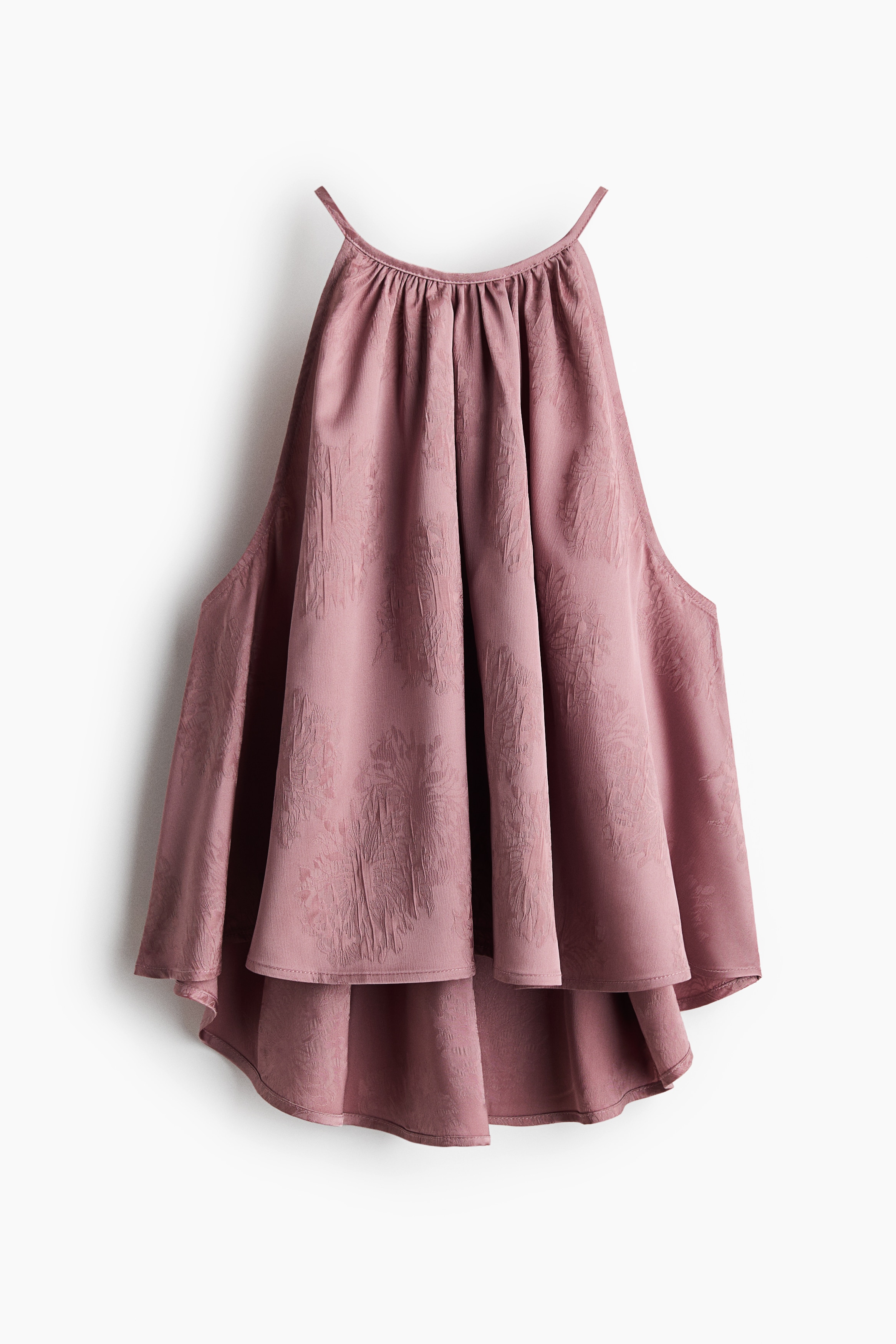 Sleeveless high-low top