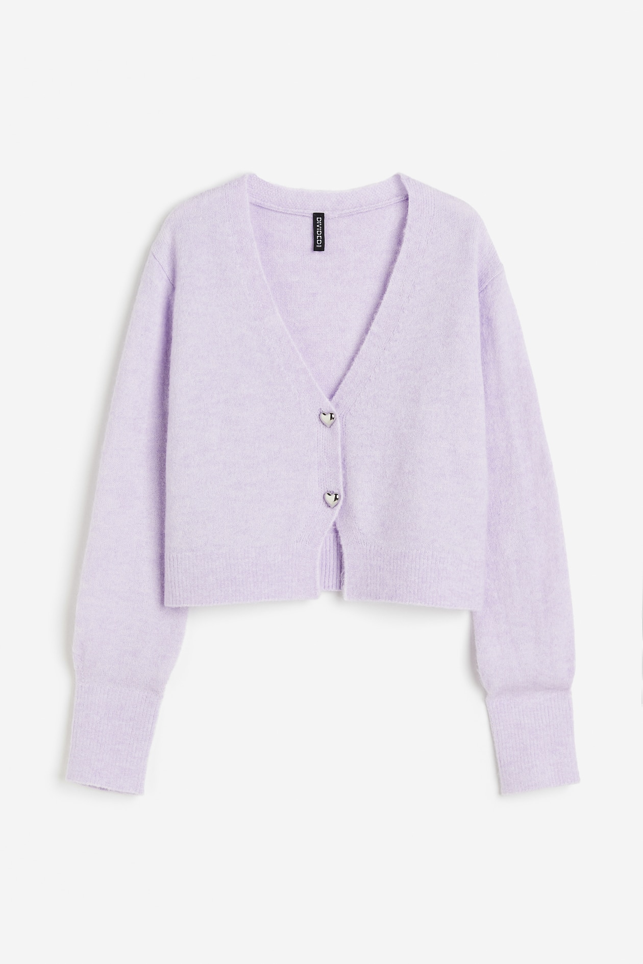 Cardigan H And M Lilac Jumper Super-Soft Ribbed Knit Cardigan
