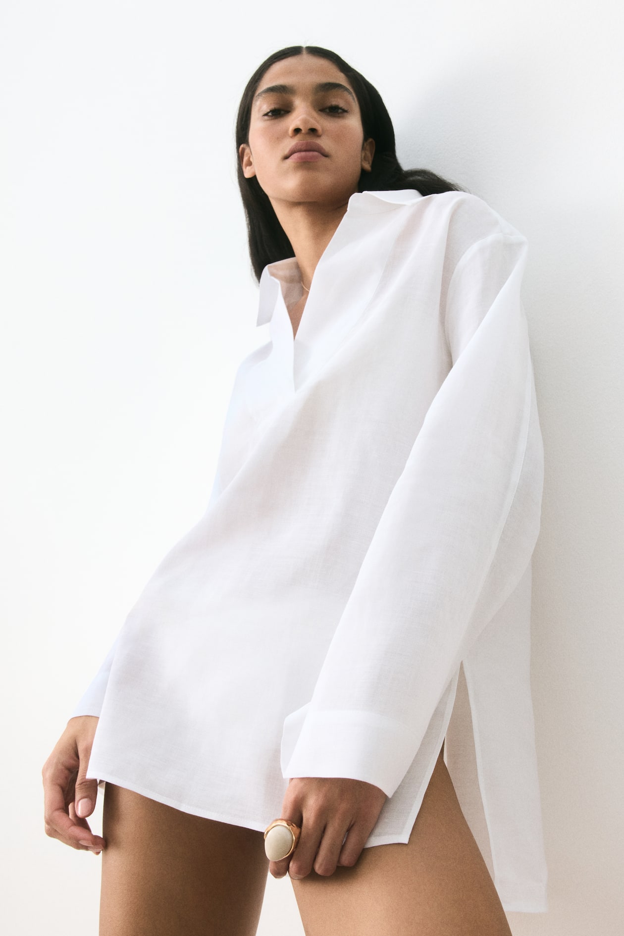 Ramie Pullover Shirt - image 2