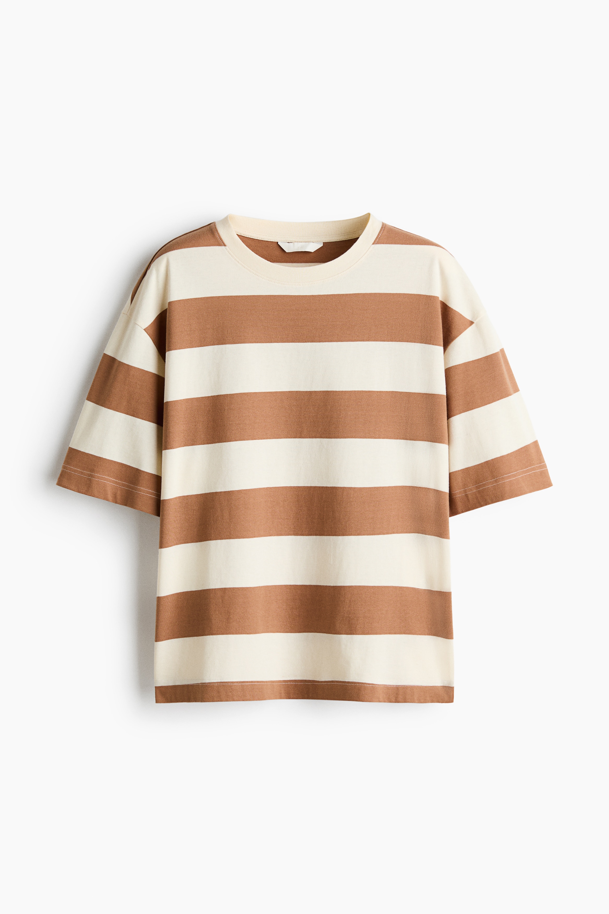Printed T-Shirt - Dark beige/striped/Beige/In My Iconic Era/Red/Essentials 2.0