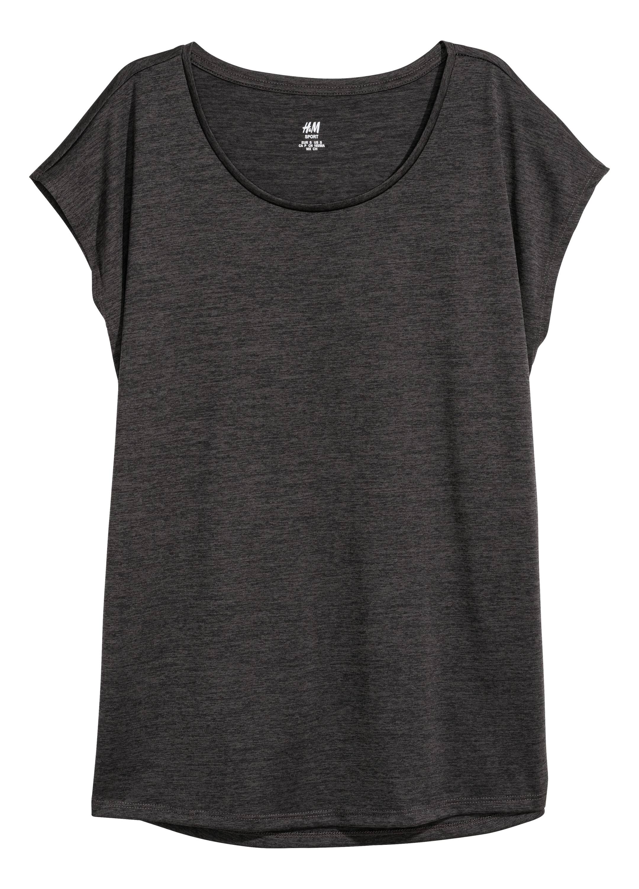 Näytä suurempi kuva: Treenipusero - Tummanharmaa - NAISET | H&M FI 1